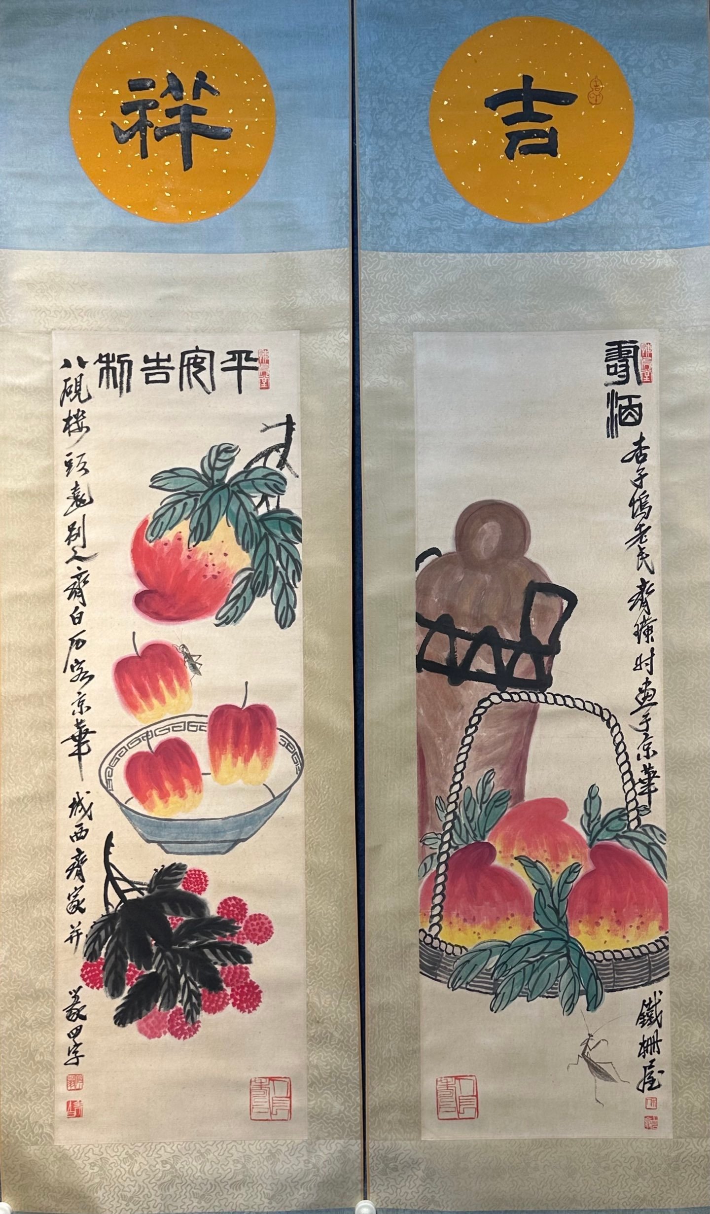 Chinese scroll painting Qi Baishi