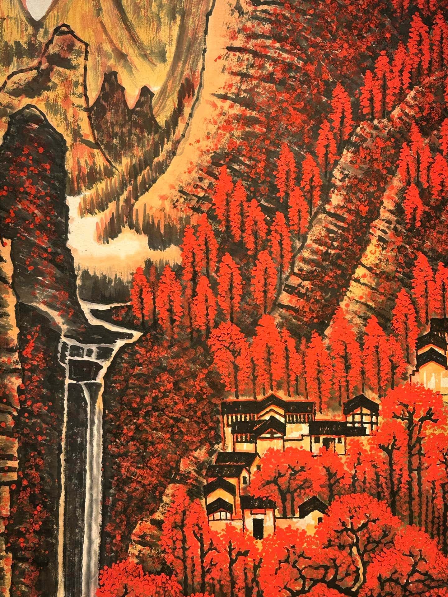 Chinese scroll painting Li Keran