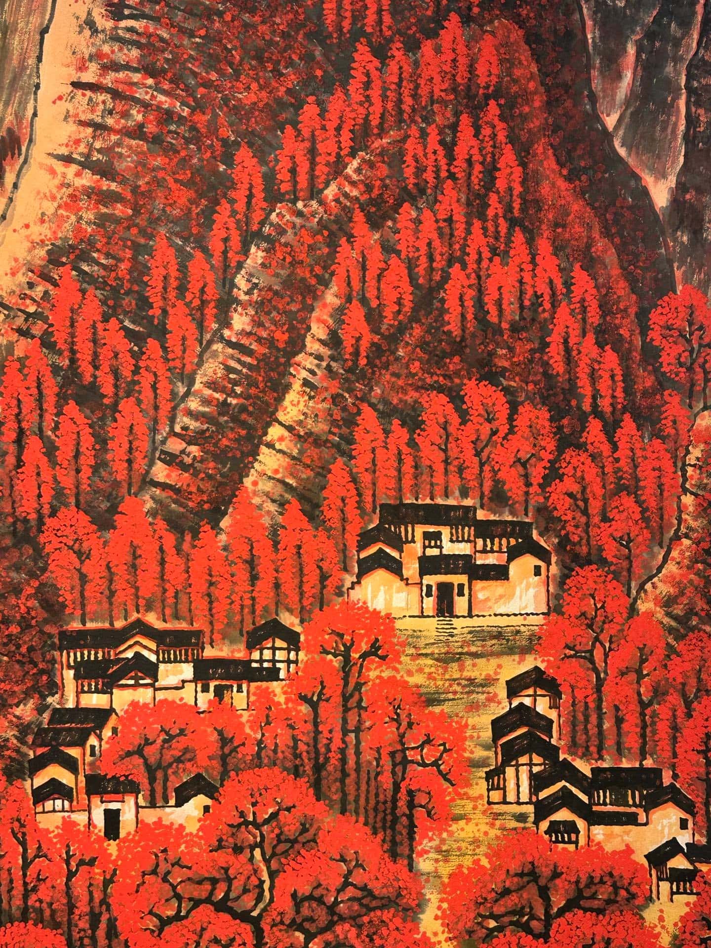 Chinese scroll painting Li Keran