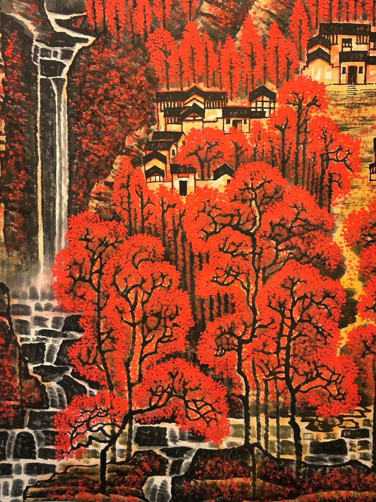 Chinese scroll painting Li Keran