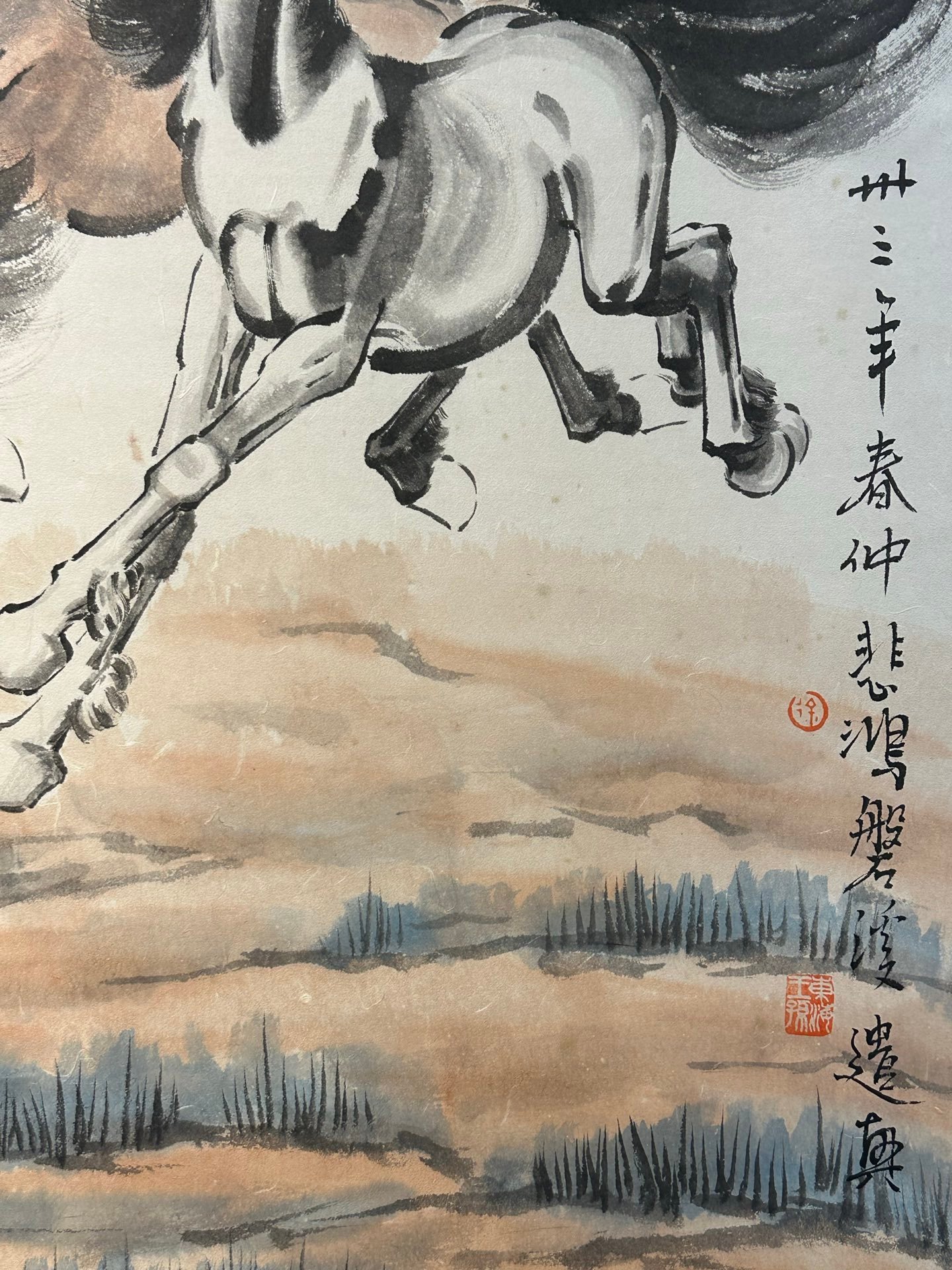 Chinese scroll painting Xu Beihong