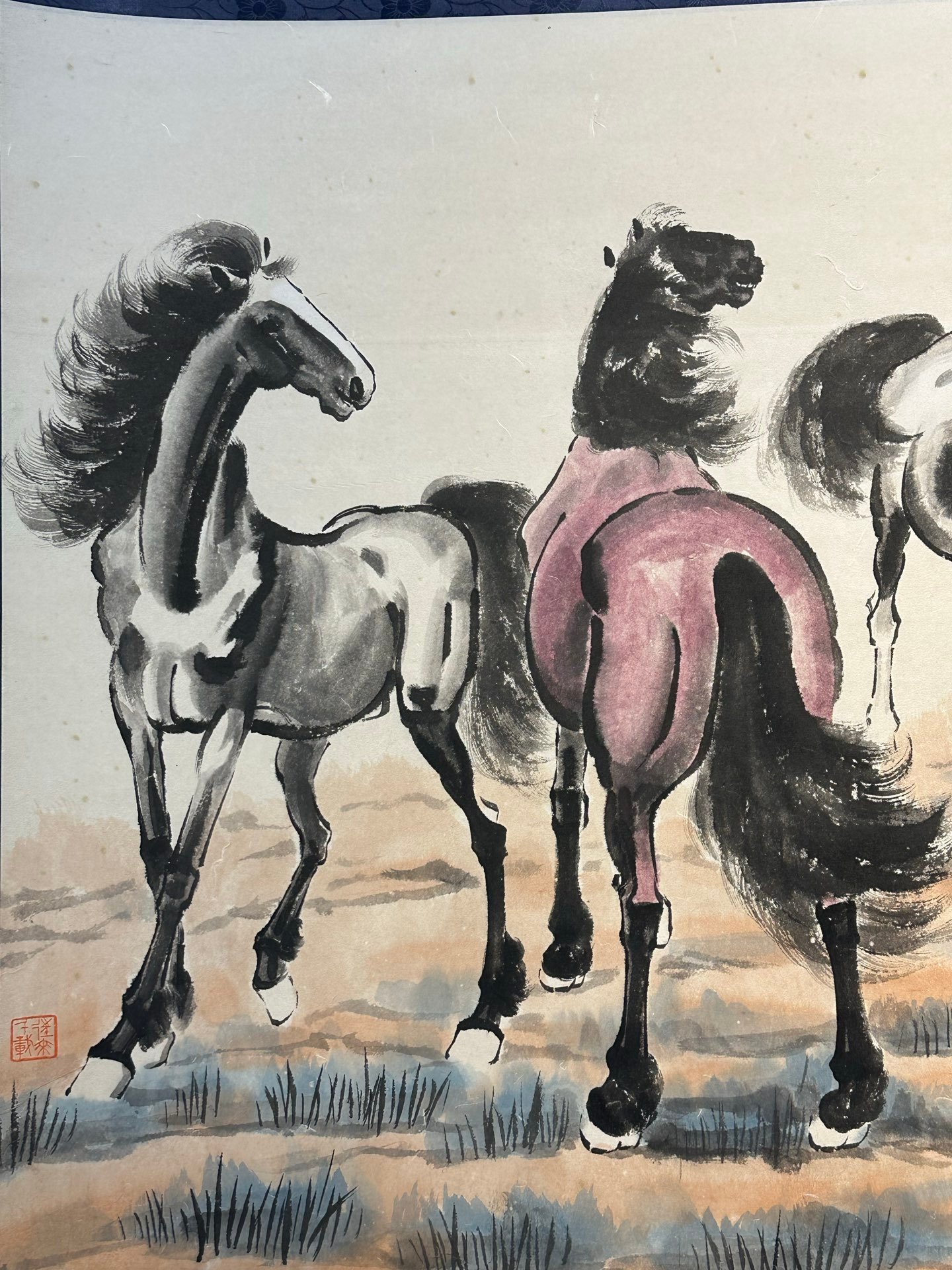 Chinese scroll painting Xu Beihong