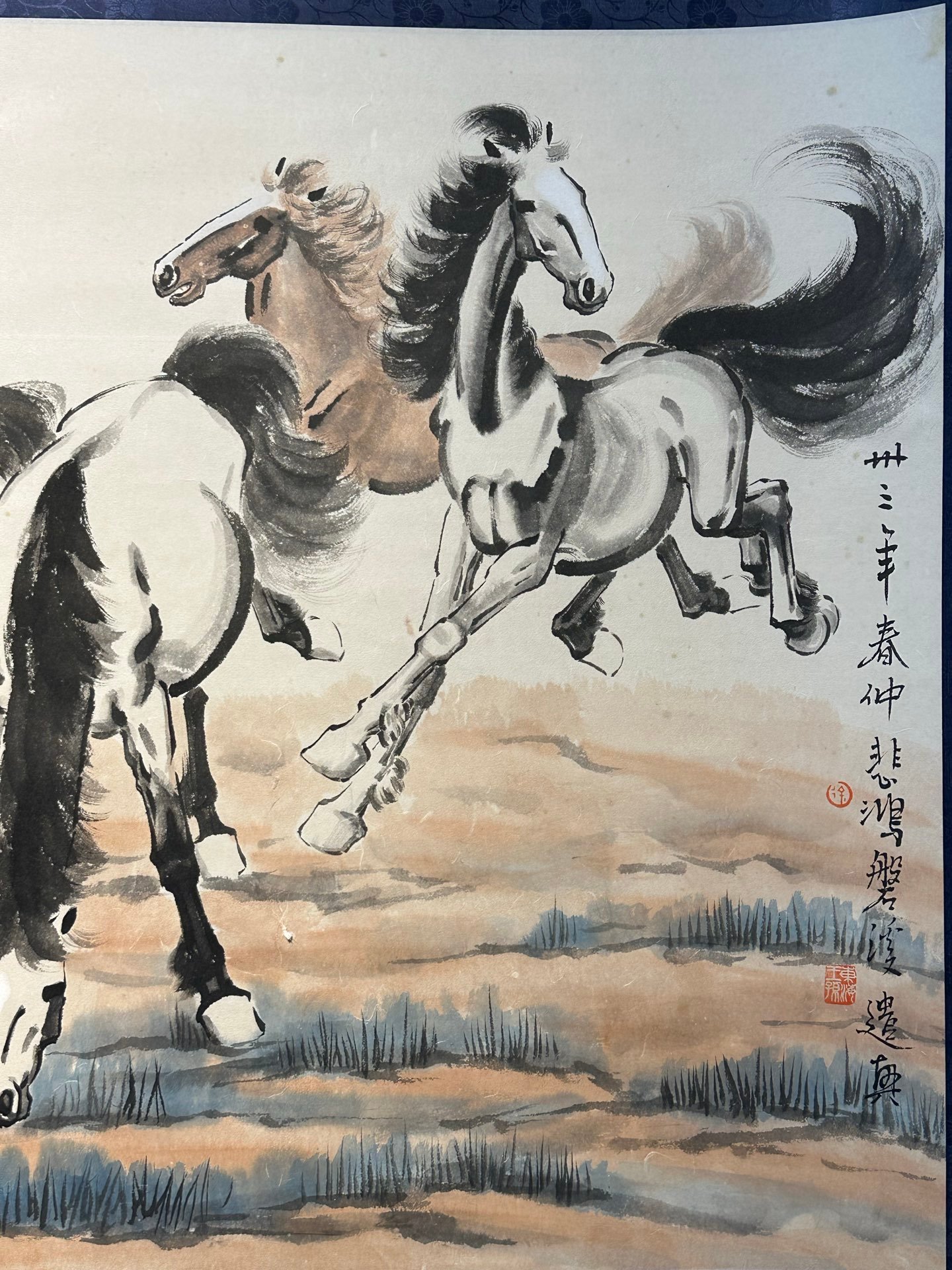 Chinese scroll painting Xu Beihong