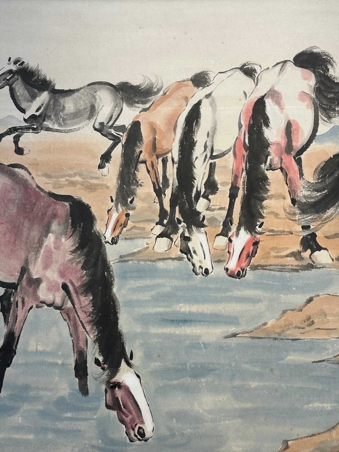Chinese scroll painting Xu Beihong