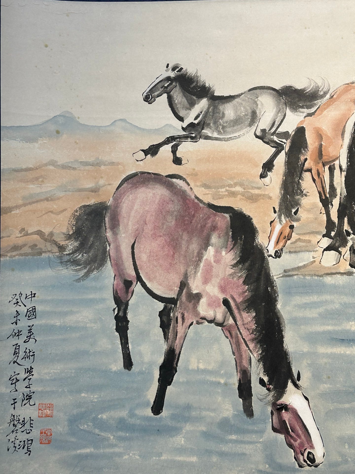 Chinese scroll painting Xu Beihong