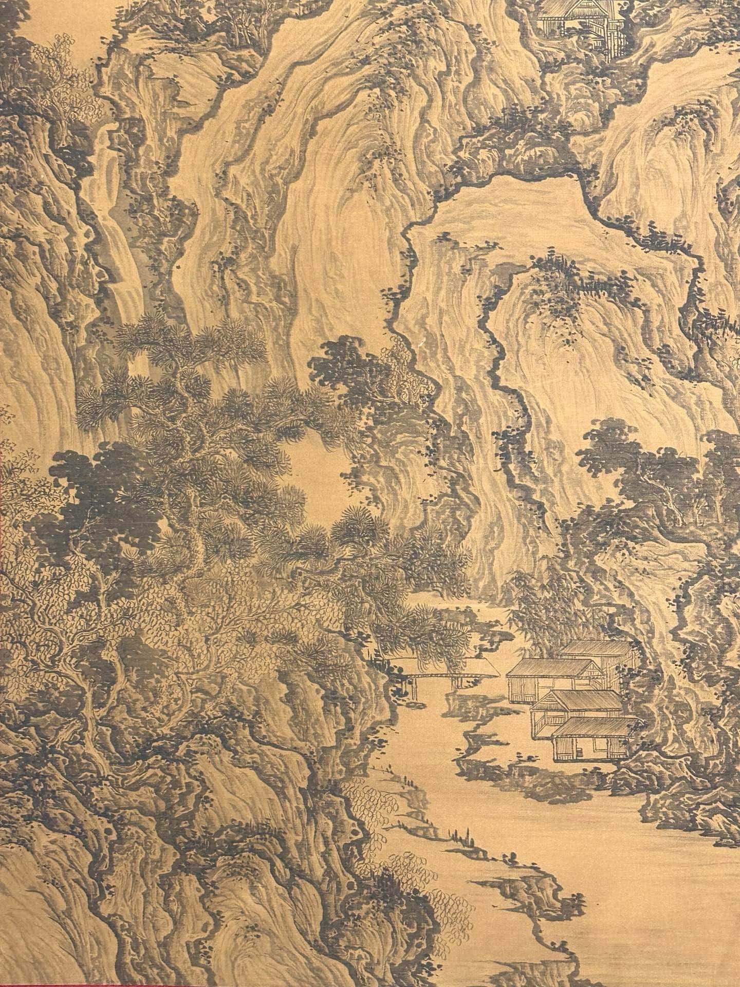 Chinese scroll painting Wang Meng