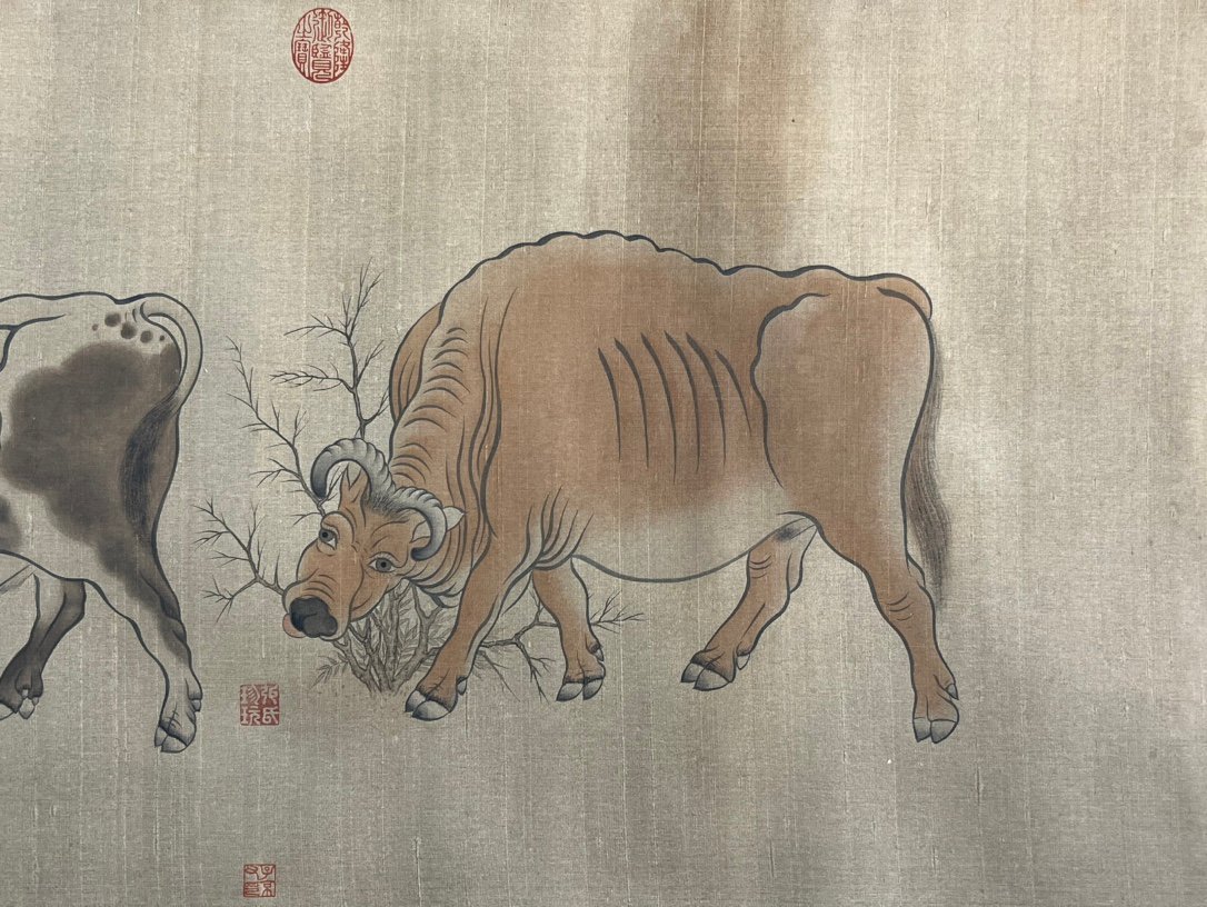 Chinese scroll painting Han Huang