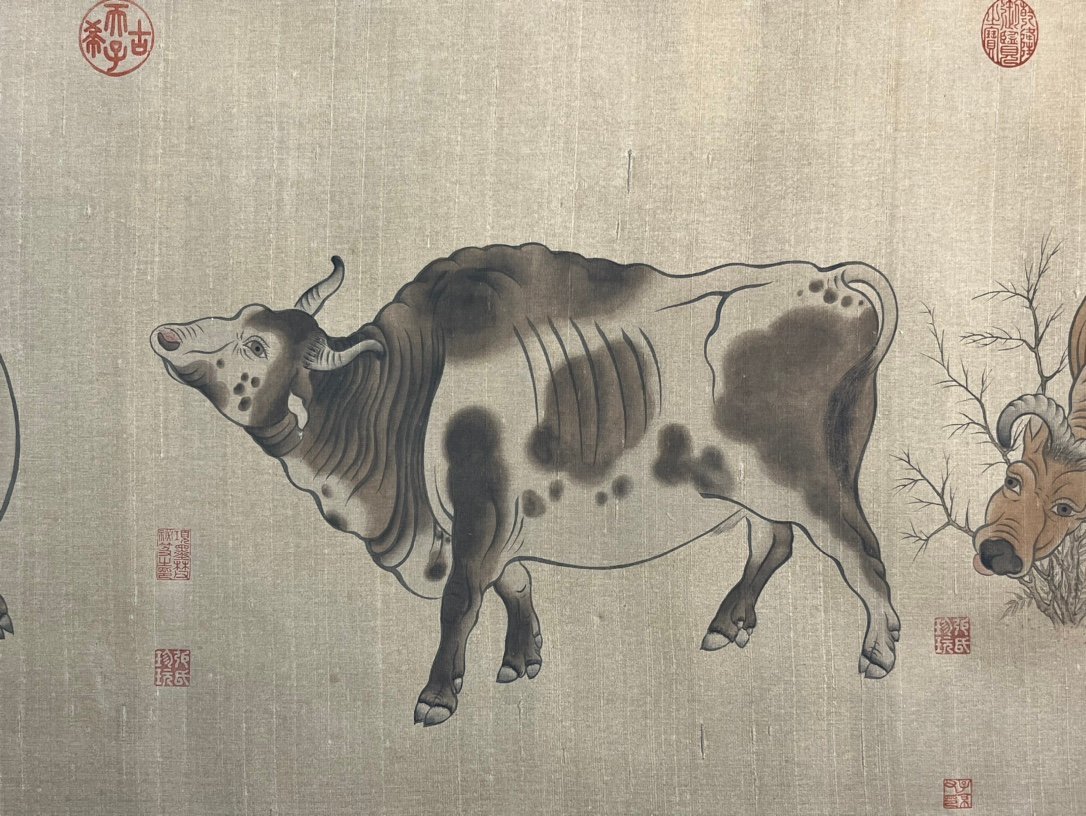 Chinese scroll painting Han Huang