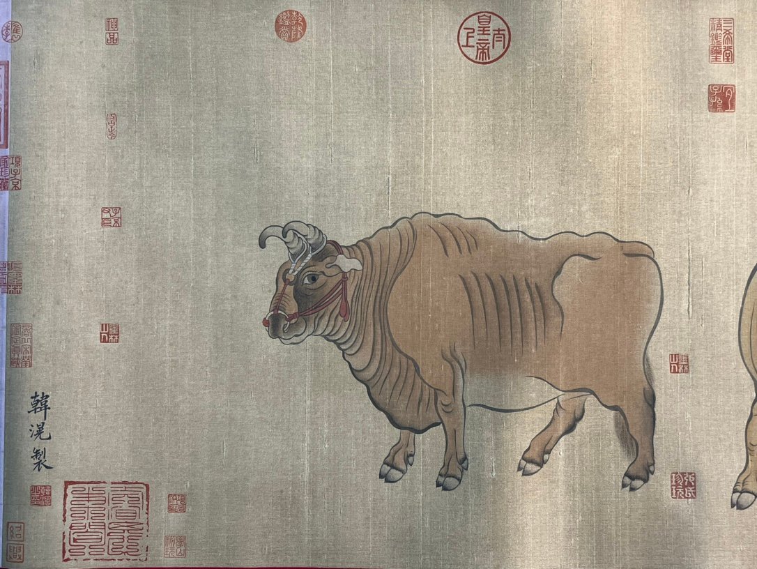 Chinese scroll painting Han Huang
