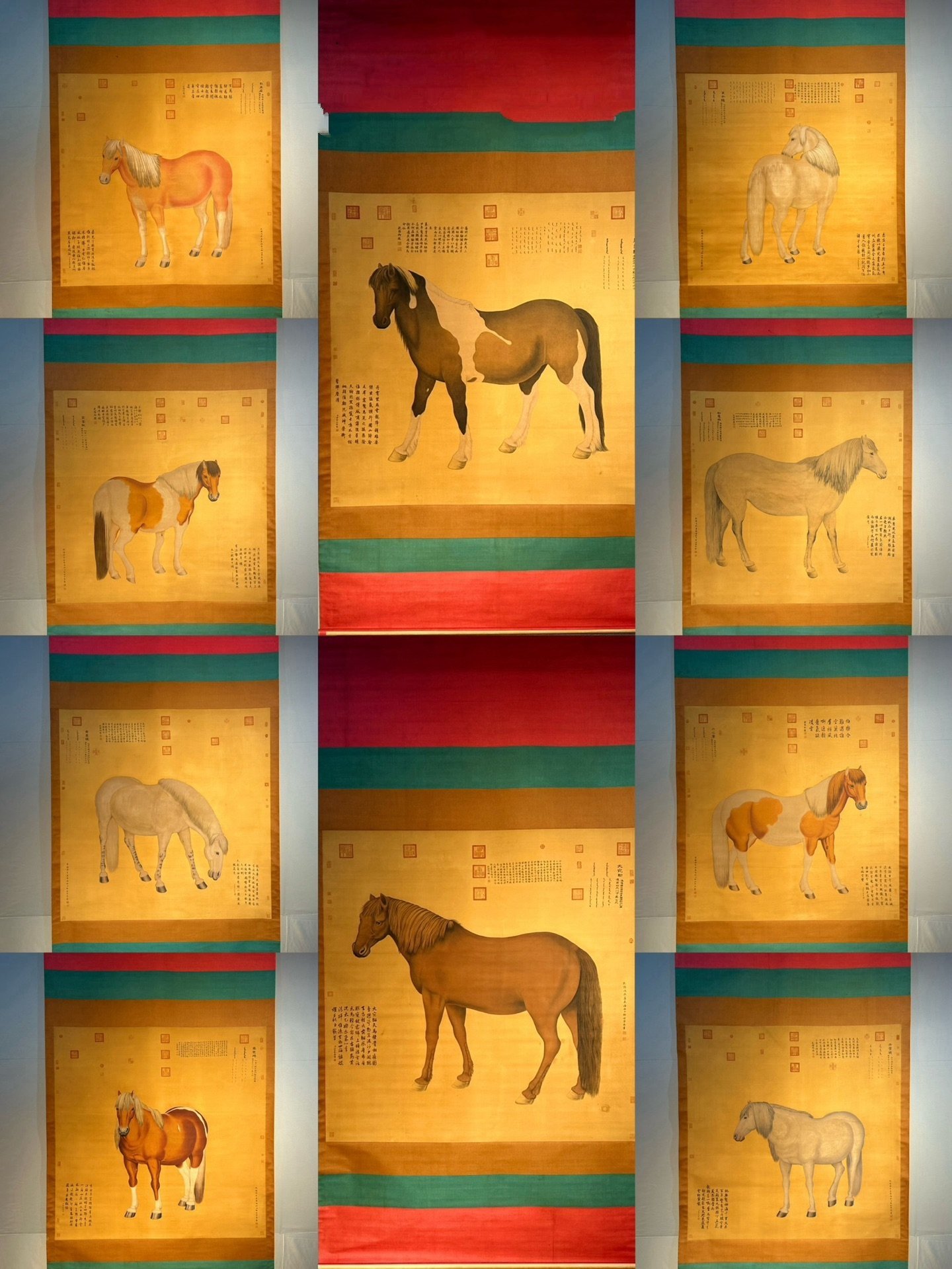 Chinese scroll painting Lang Shining