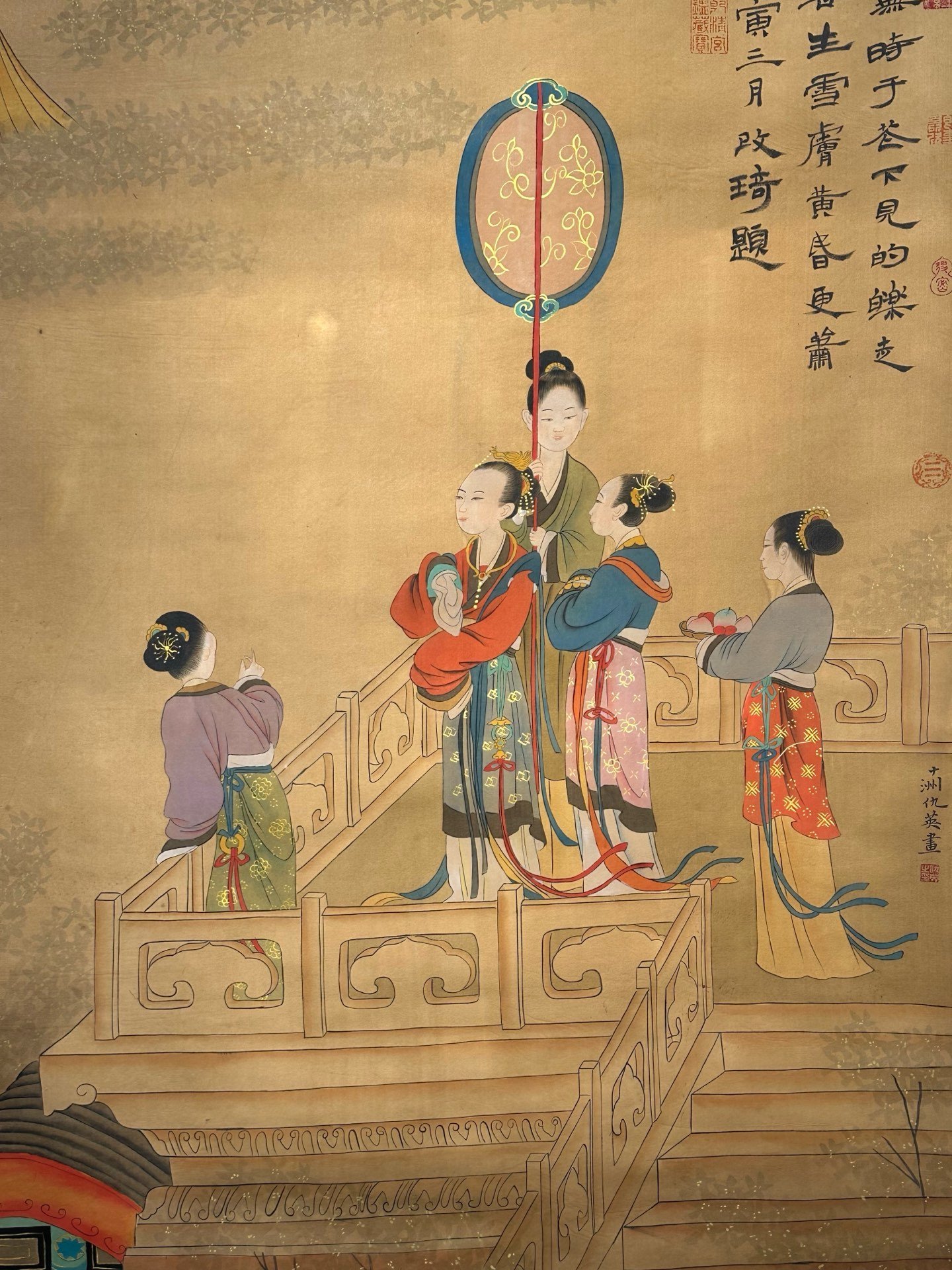 Chinese scroll painting Qiu Ying