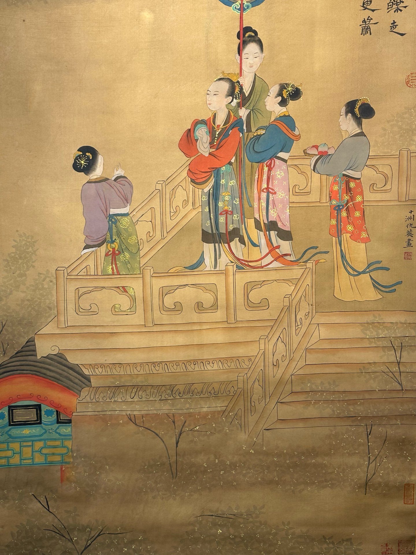 Chinese scroll painting Qiu Ying