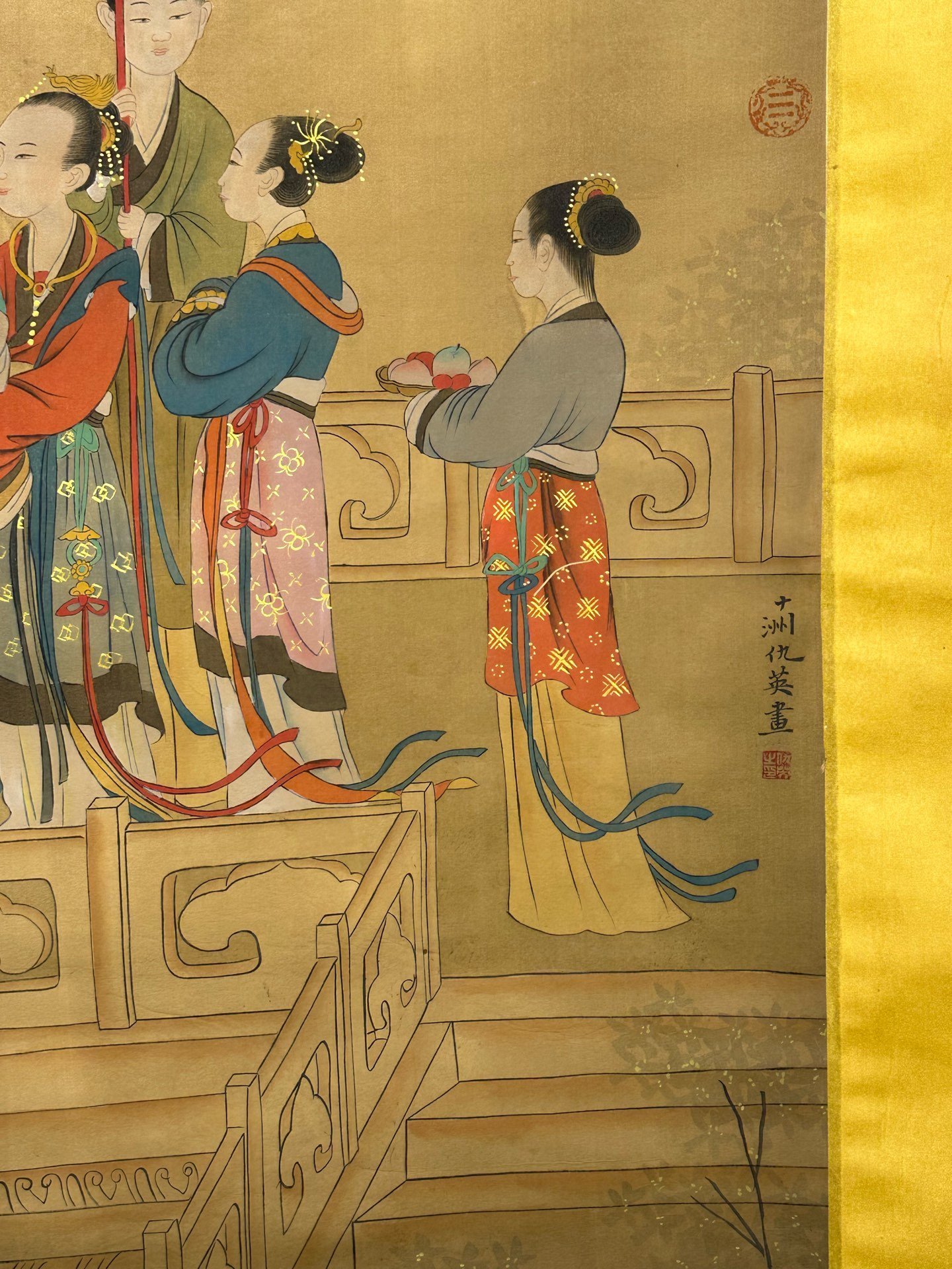 Chinese scroll painting Qiu Ying