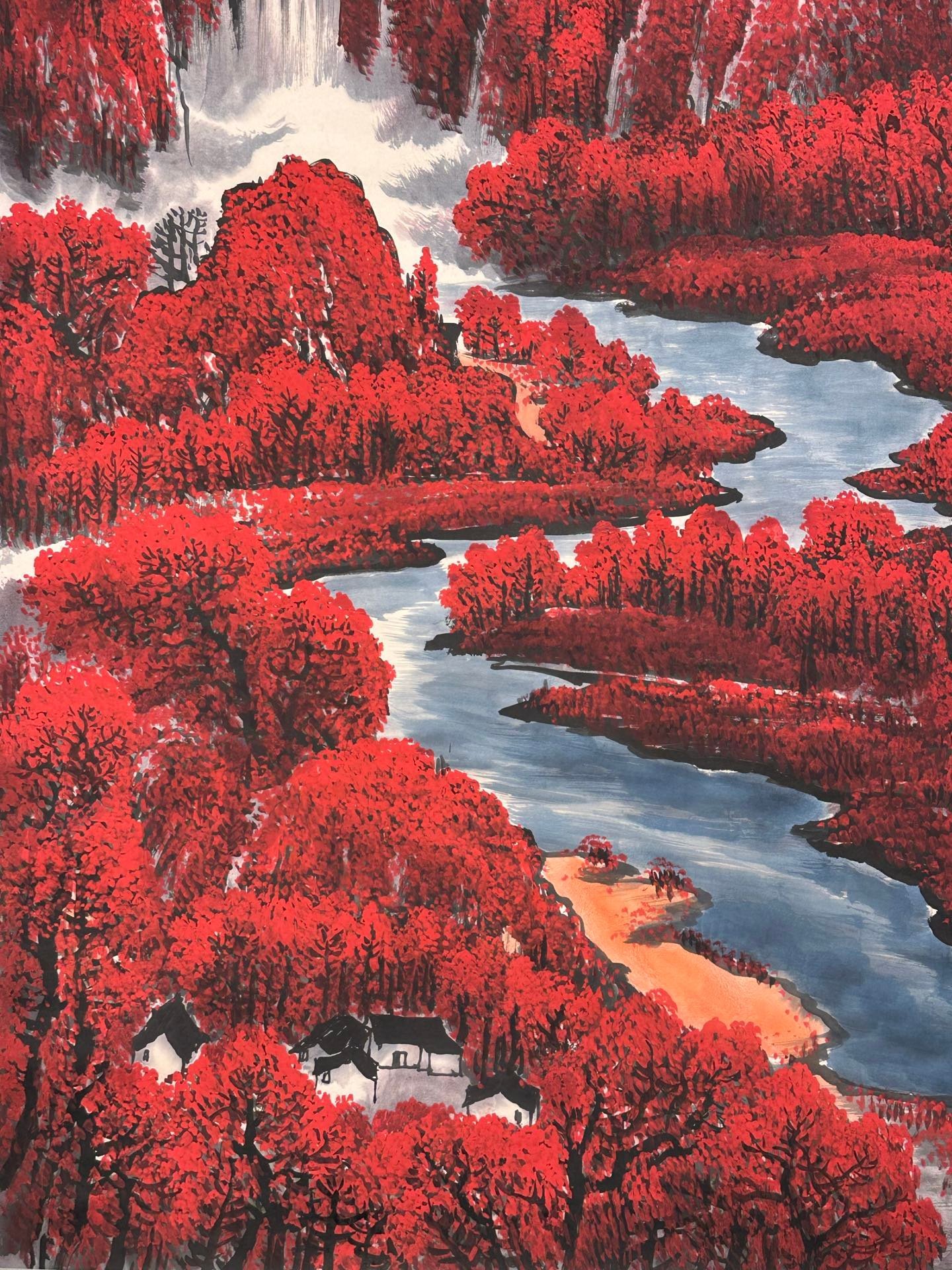 Chinese scroll painting Li Keran
