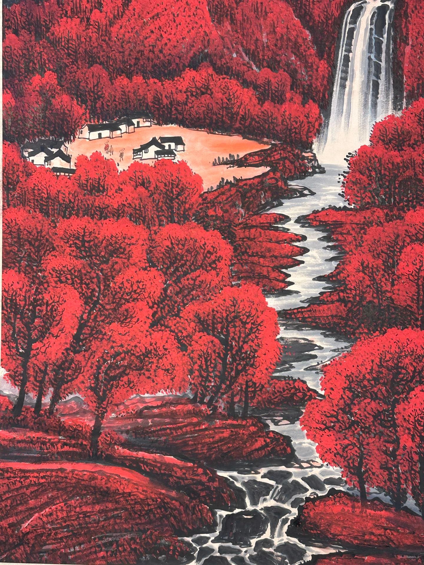 Chinese scroll painting Li Keran