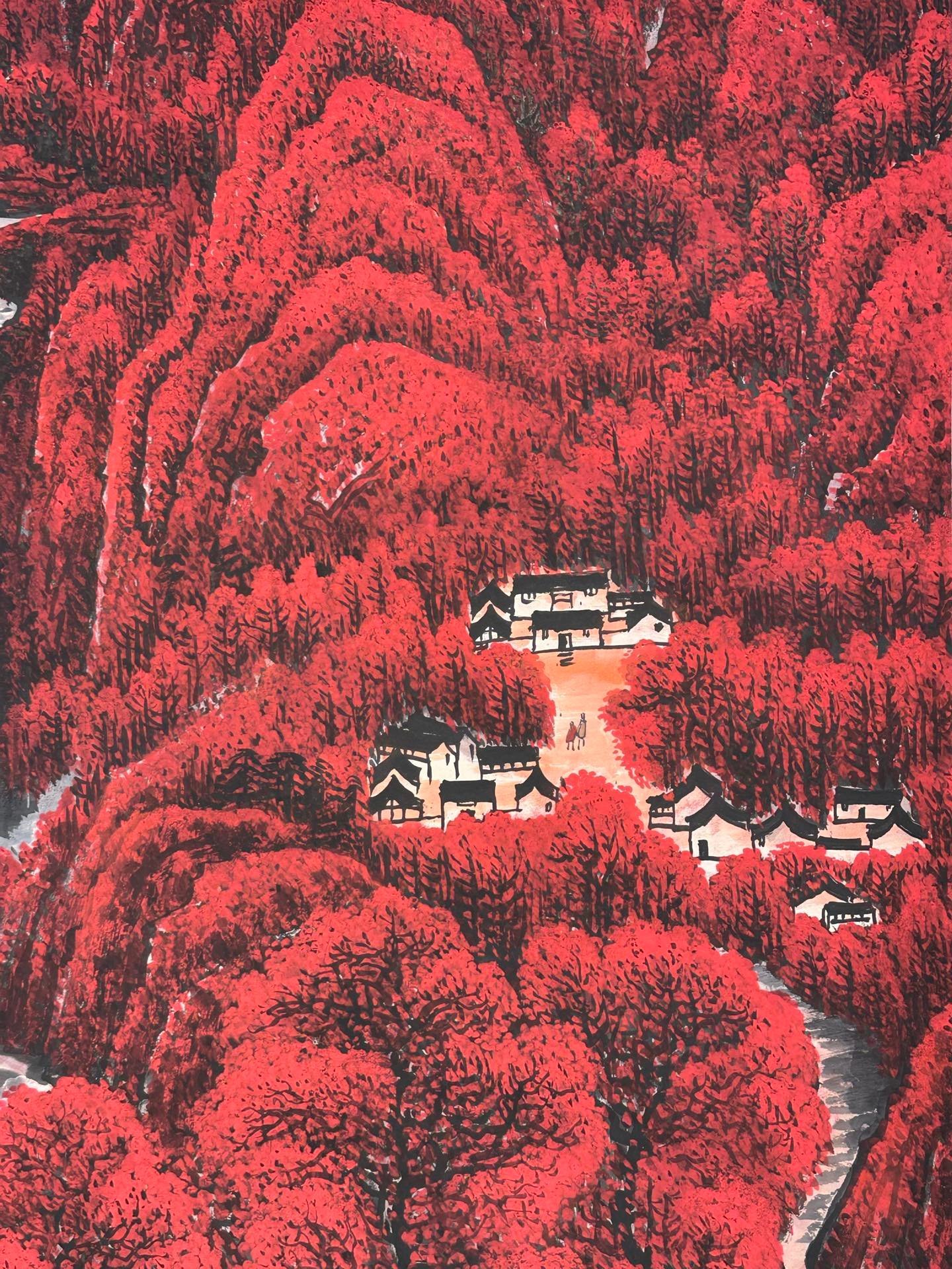 Chinese scroll painting Li Keran
