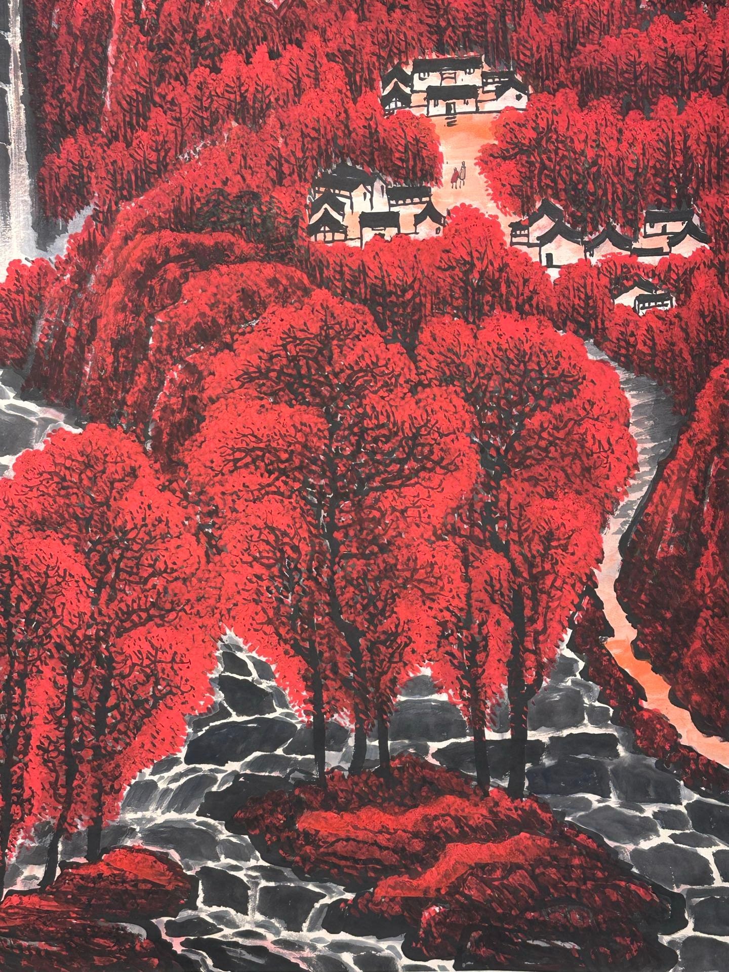 Chinese scroll painting Li Keran