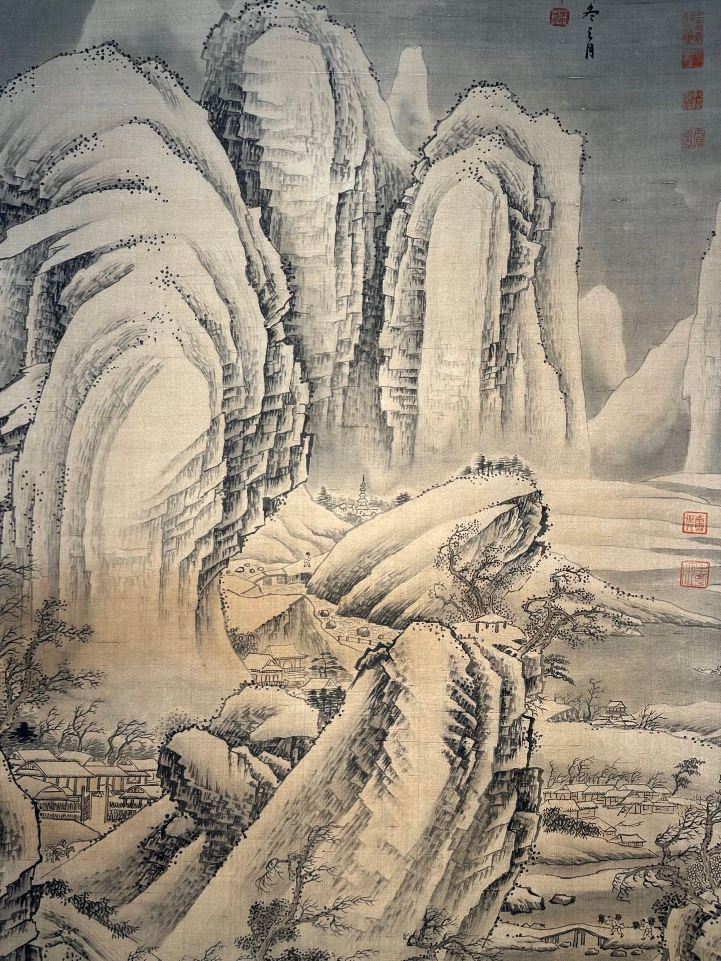 Chinese scroll painting Tang Taizong