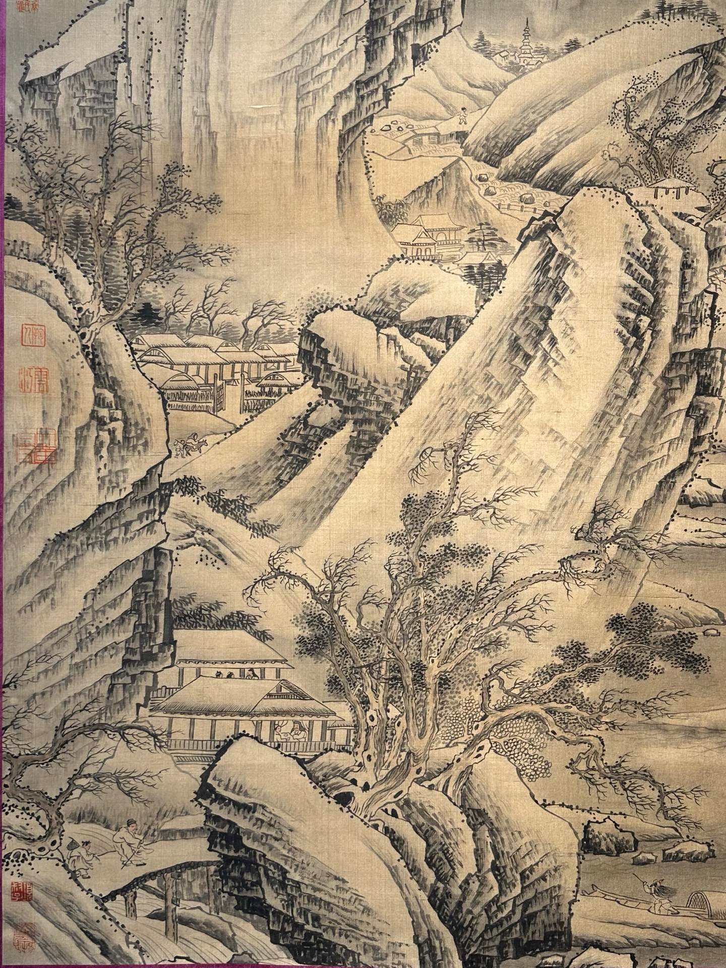 Chinese scroll painting Tang Taizong