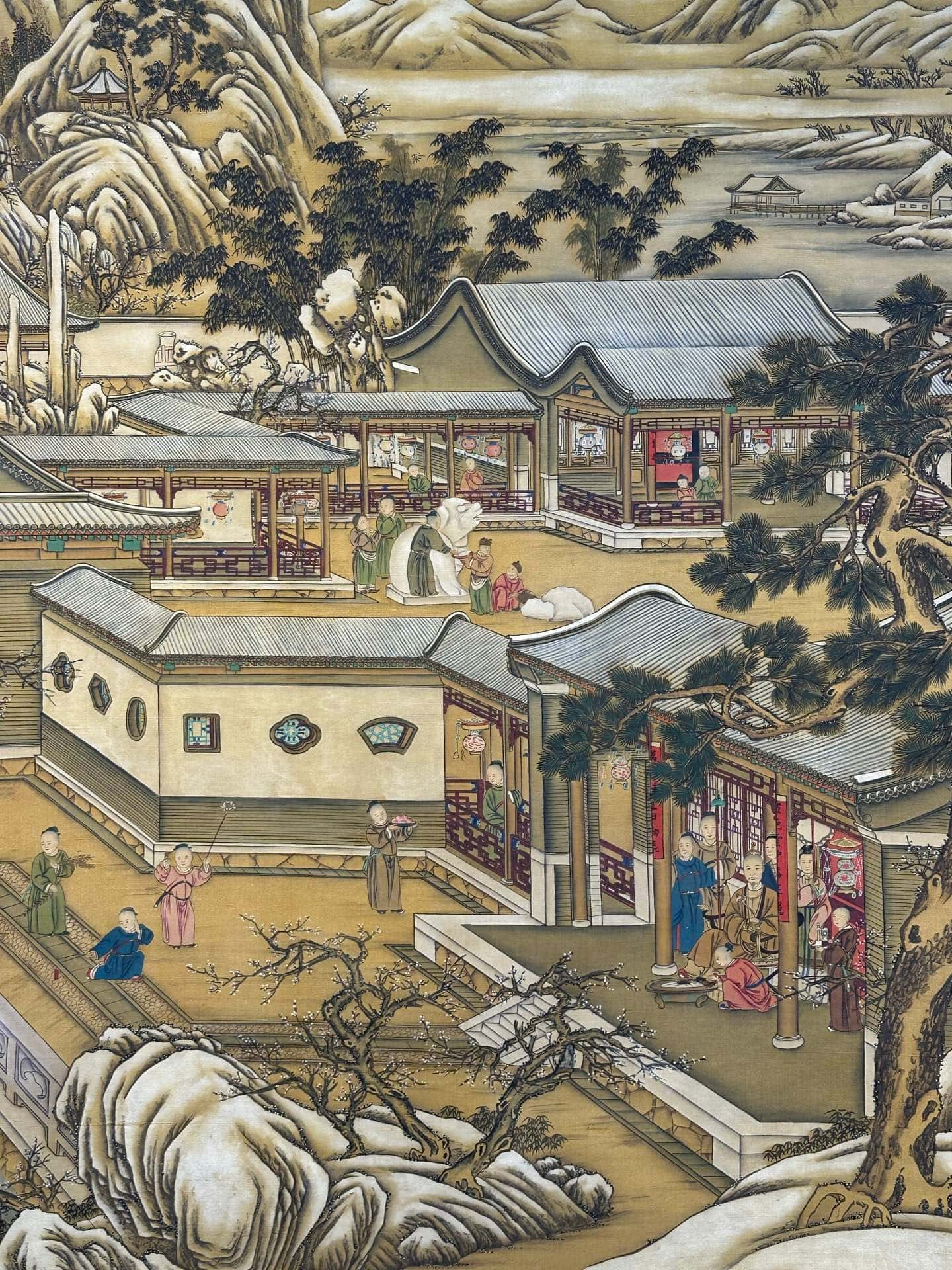 Chinese scroll painting Giuseppe