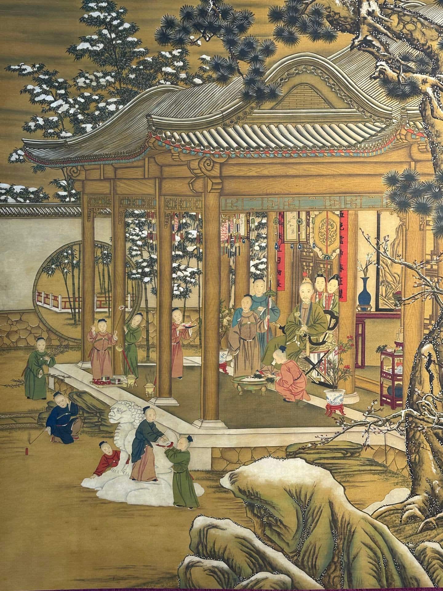 Chinese scroll painting Giuseppe