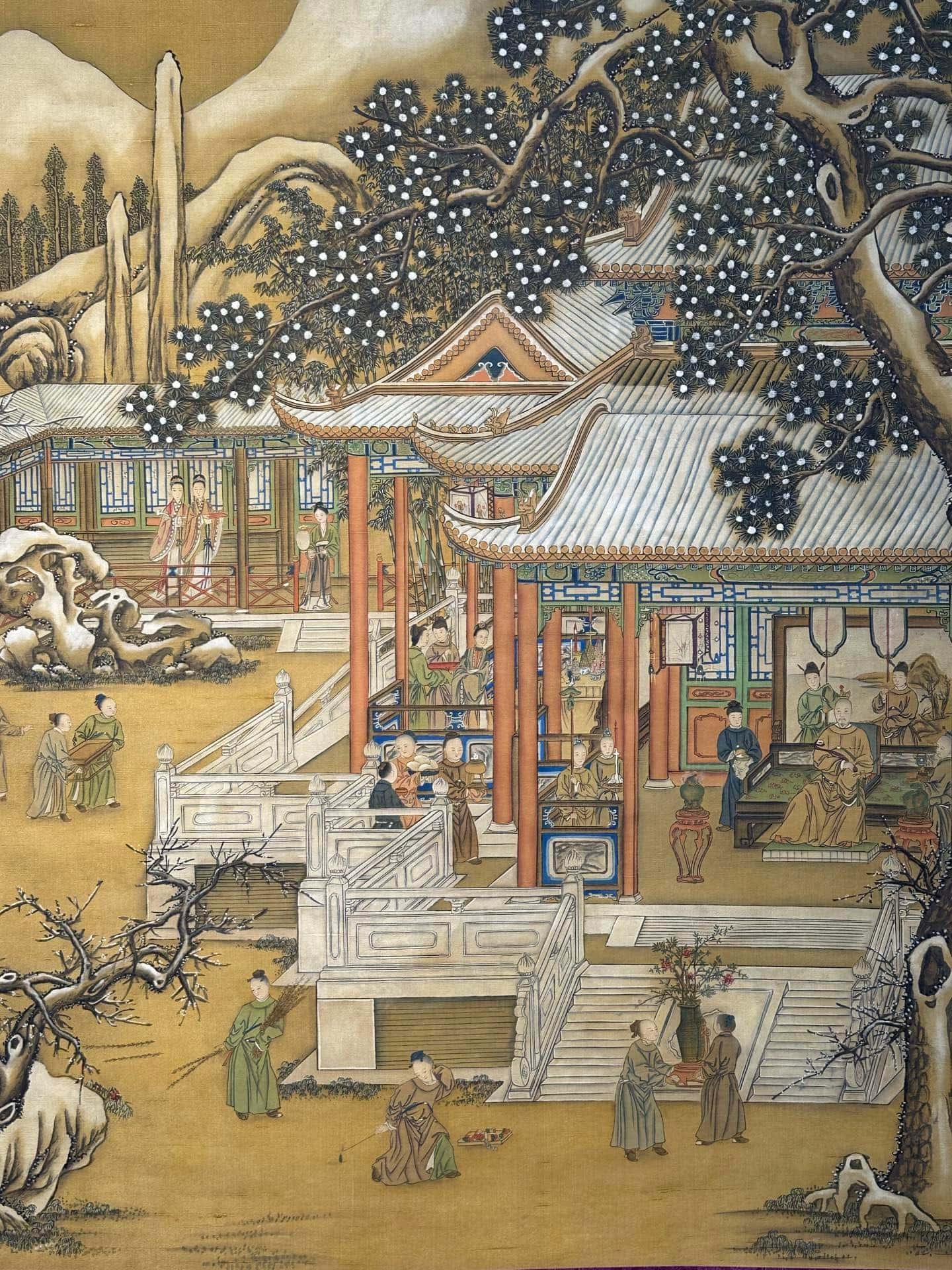 Chinese scroll painting Giuseppe