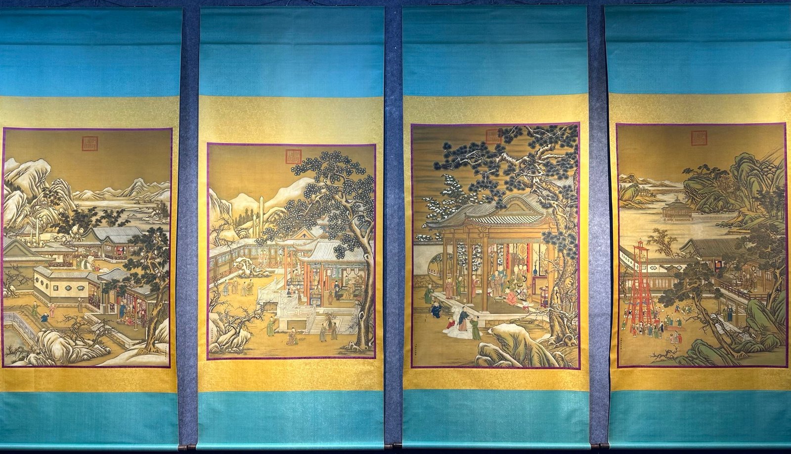 Chinese scroll painting Giuseppe