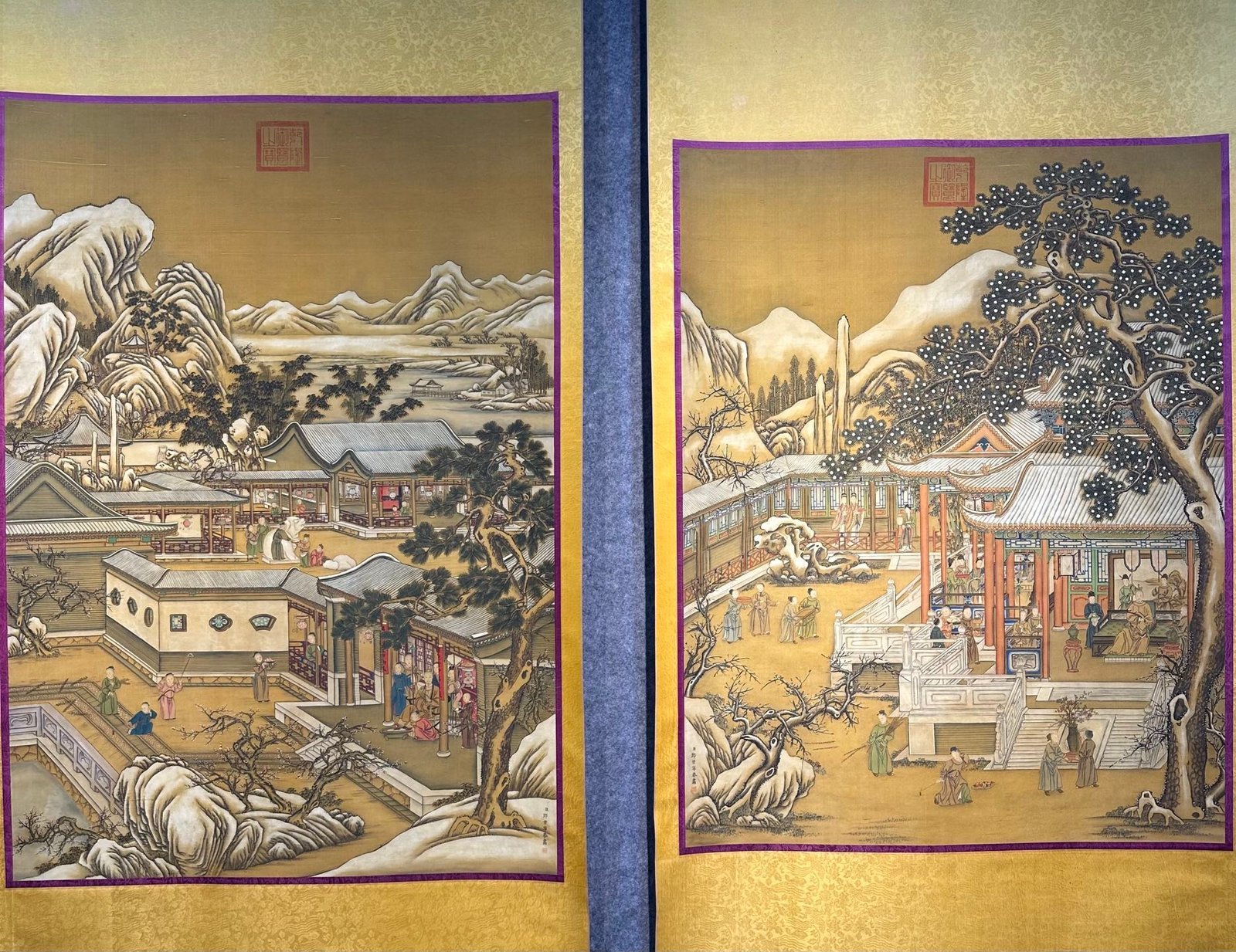 Chinese scroll painting Giuseppe