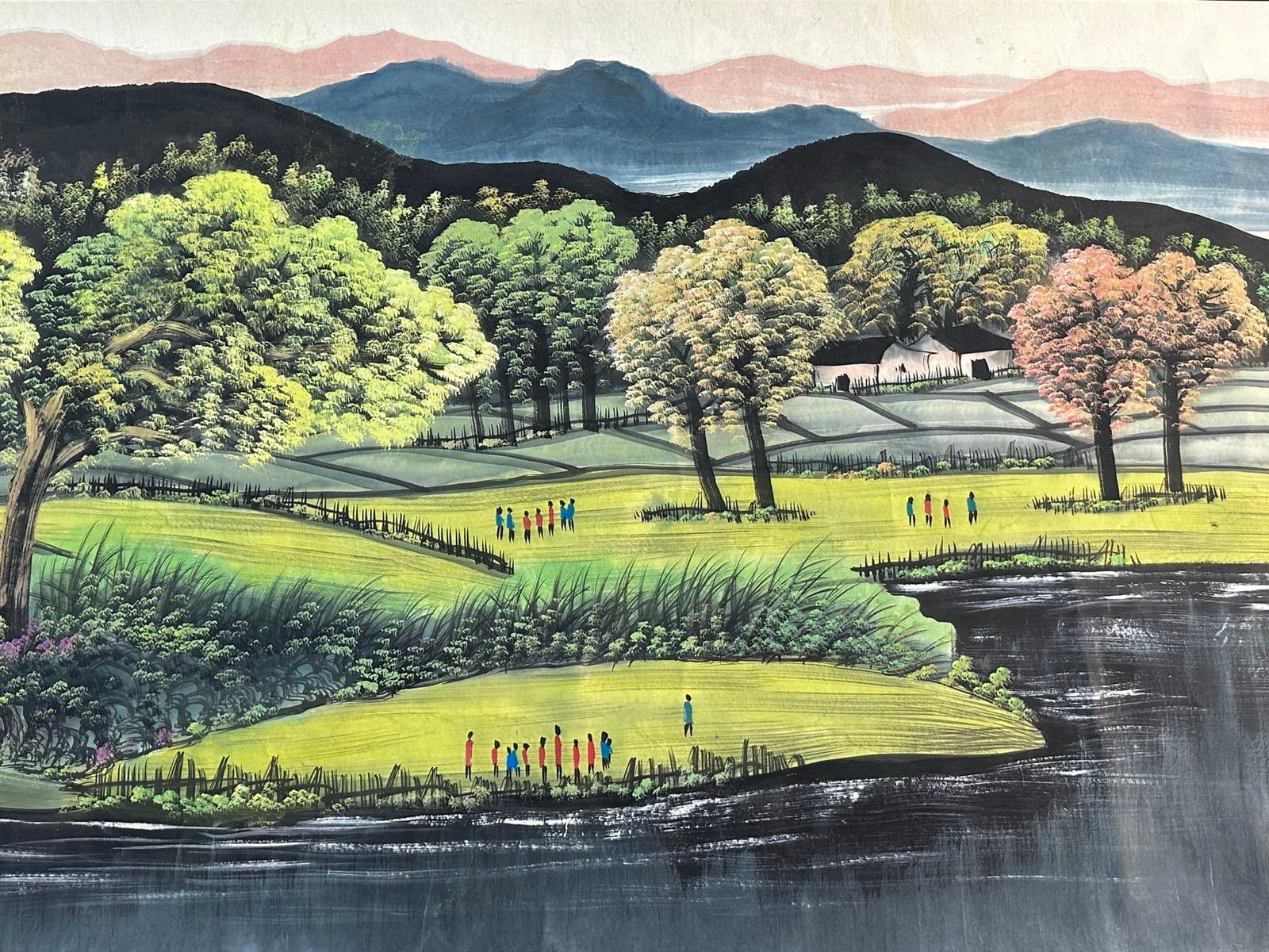Chinese scroll painting Lin Fengmian