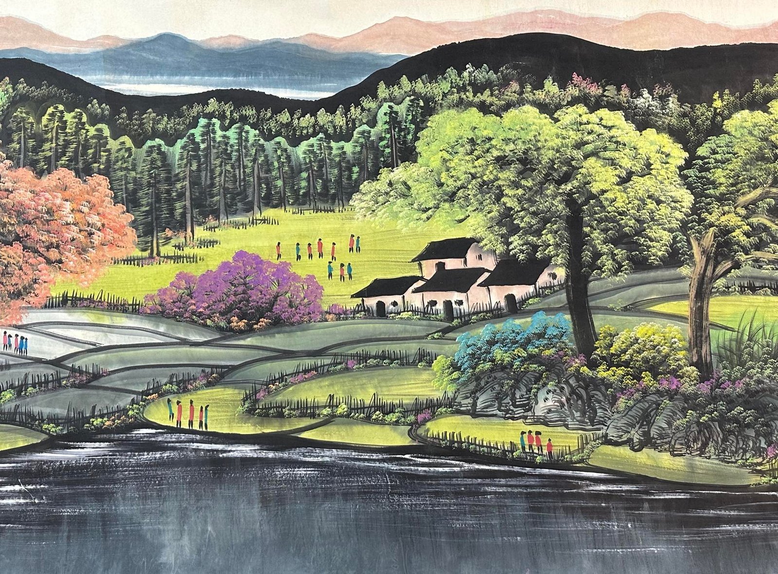 Chinese scroll painting Lin Fengmian