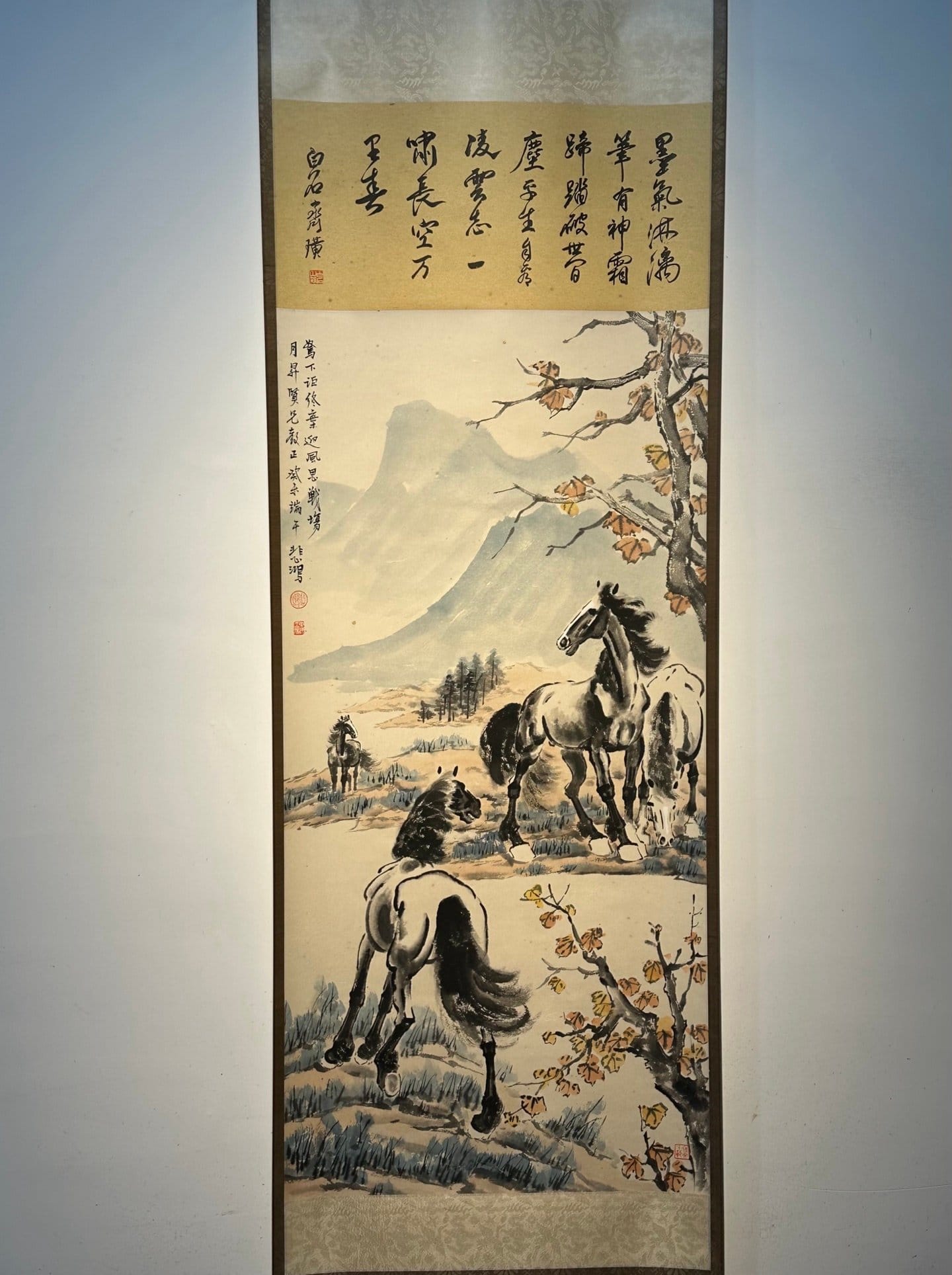 Chinese scroll painting Xu Beihong