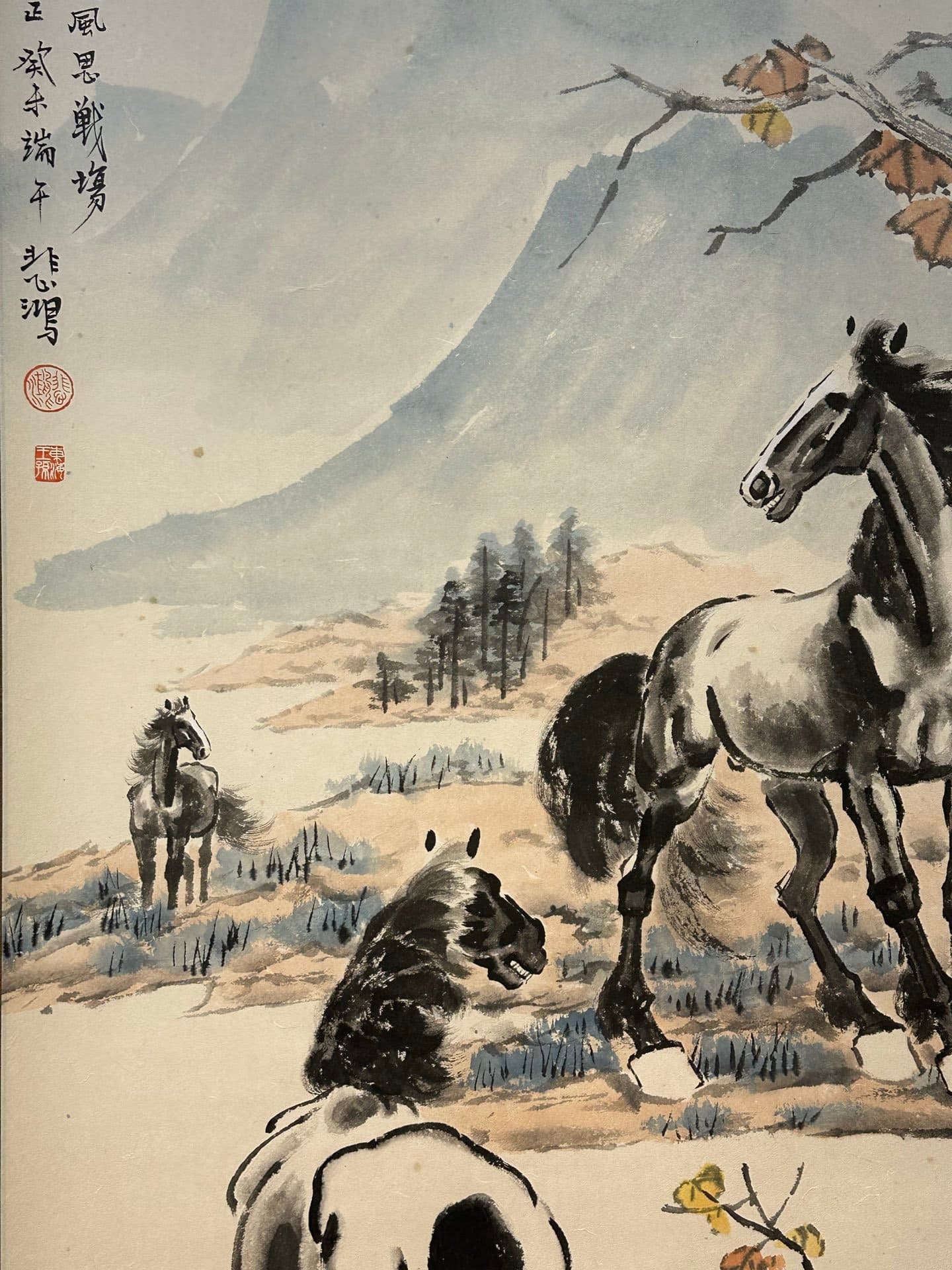 Chinese scroll painting Xu Beihong