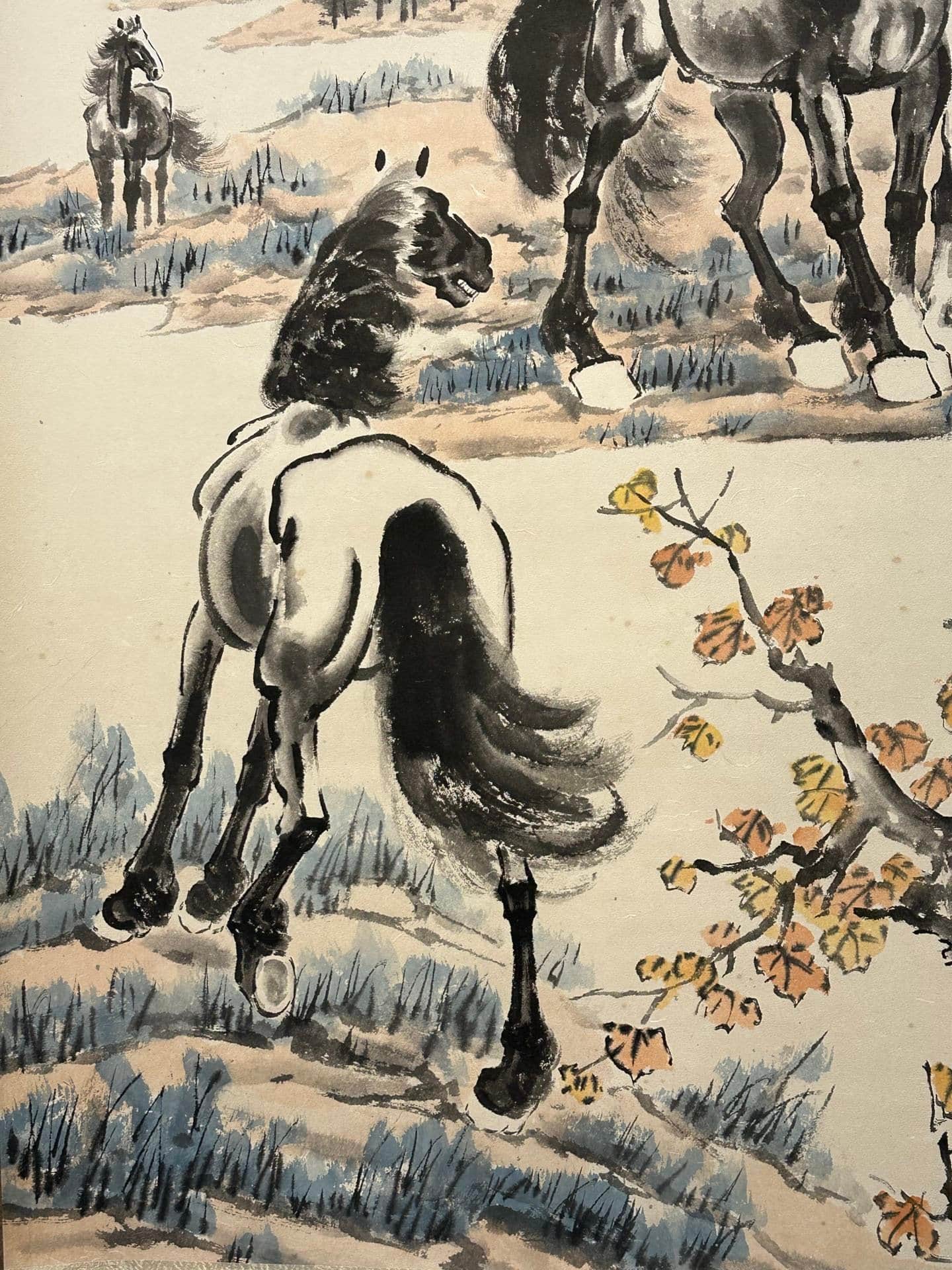 Chinese scroll painting Xu Beihong