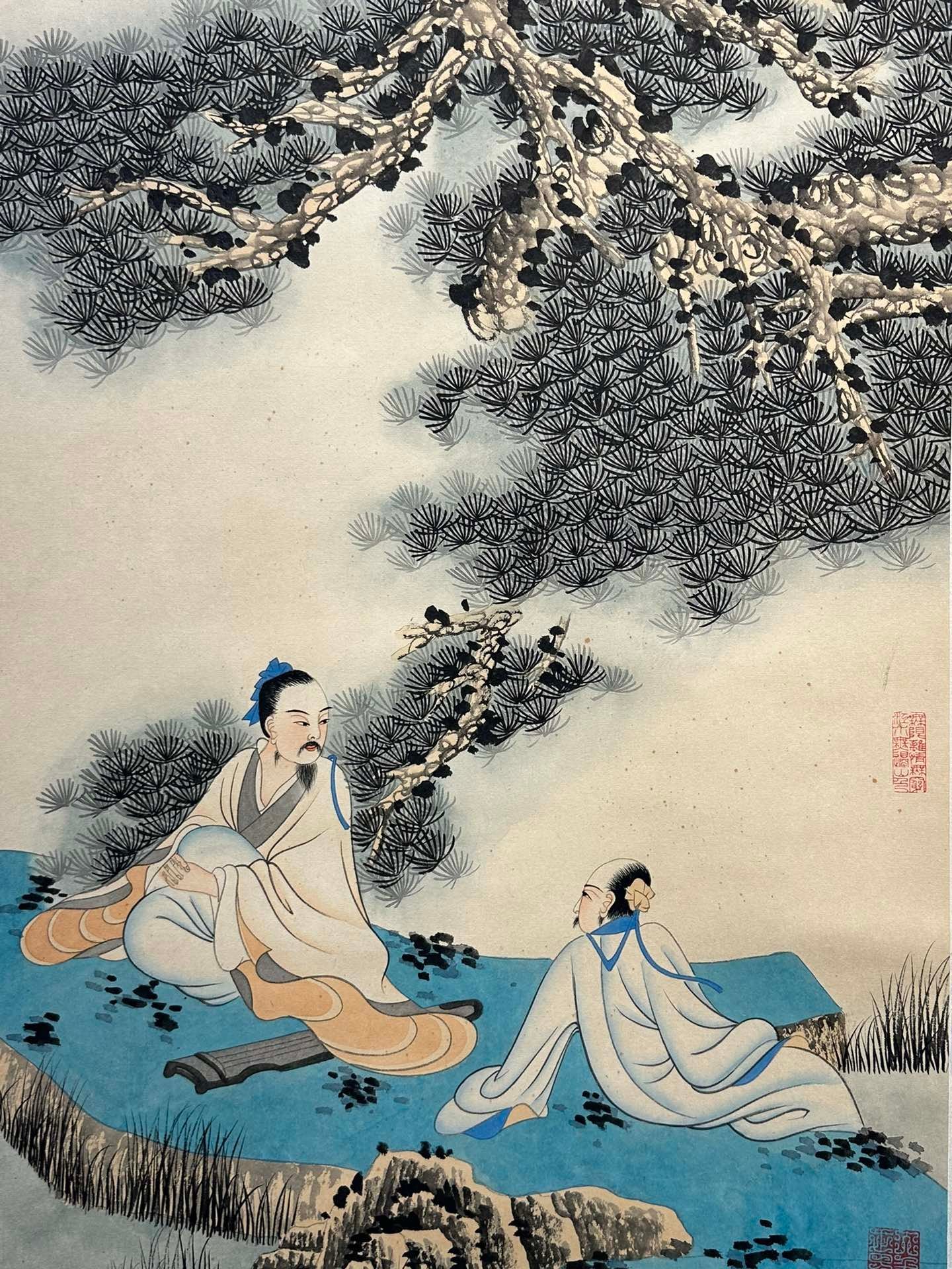 Chinese scroll painting Zhang Daqian