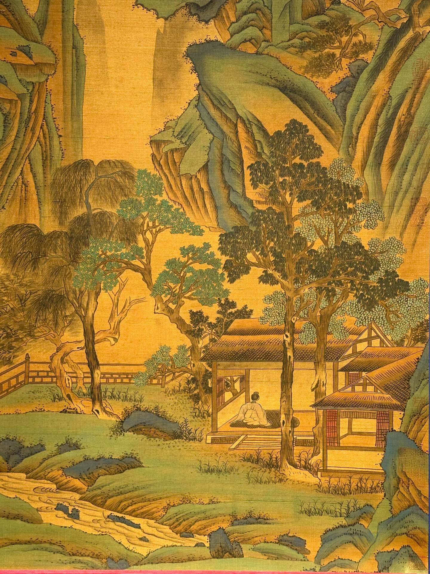 Chinese scroll painting Genghis Khan