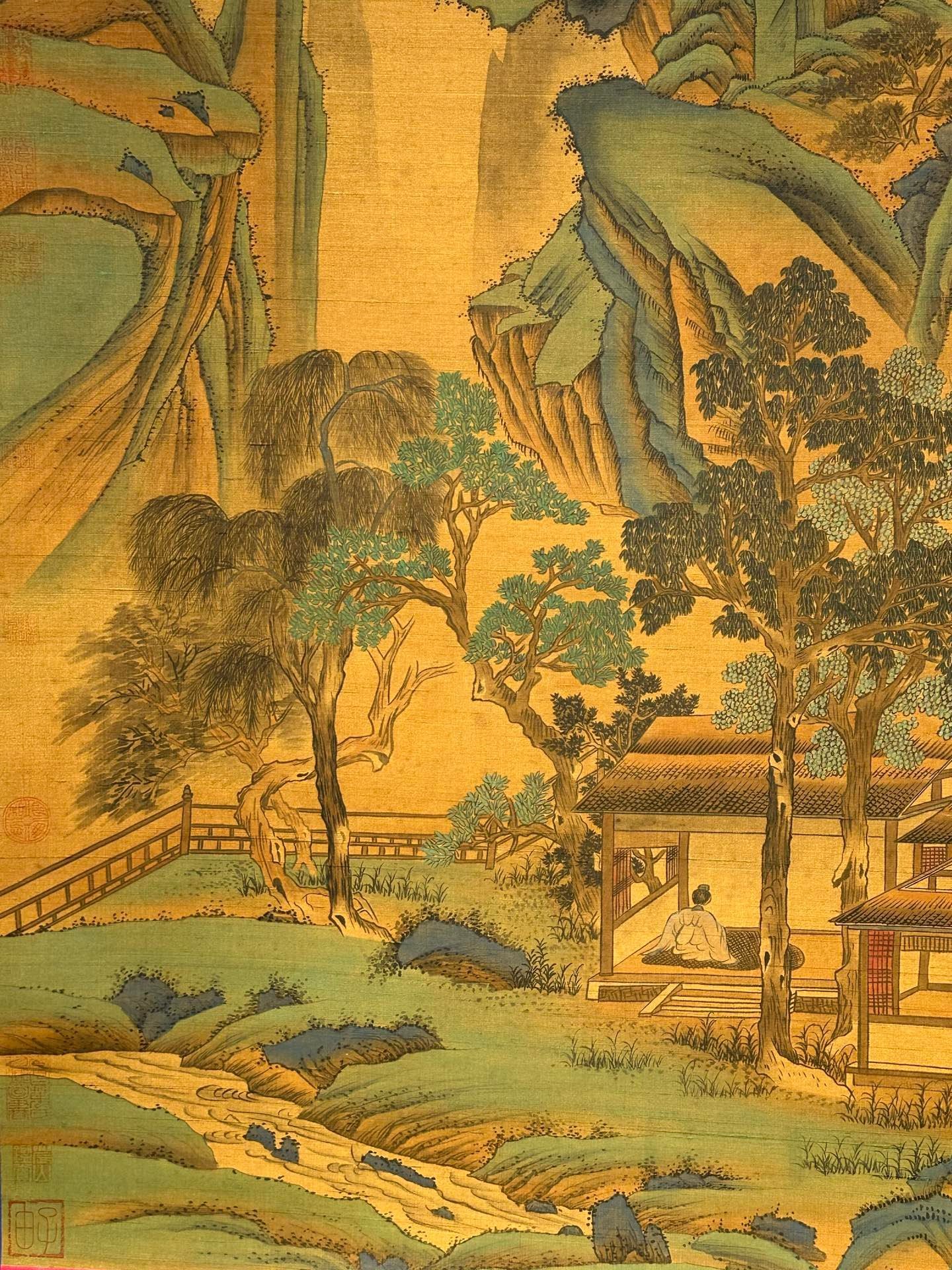Chinese scroll painting Genghis Khan