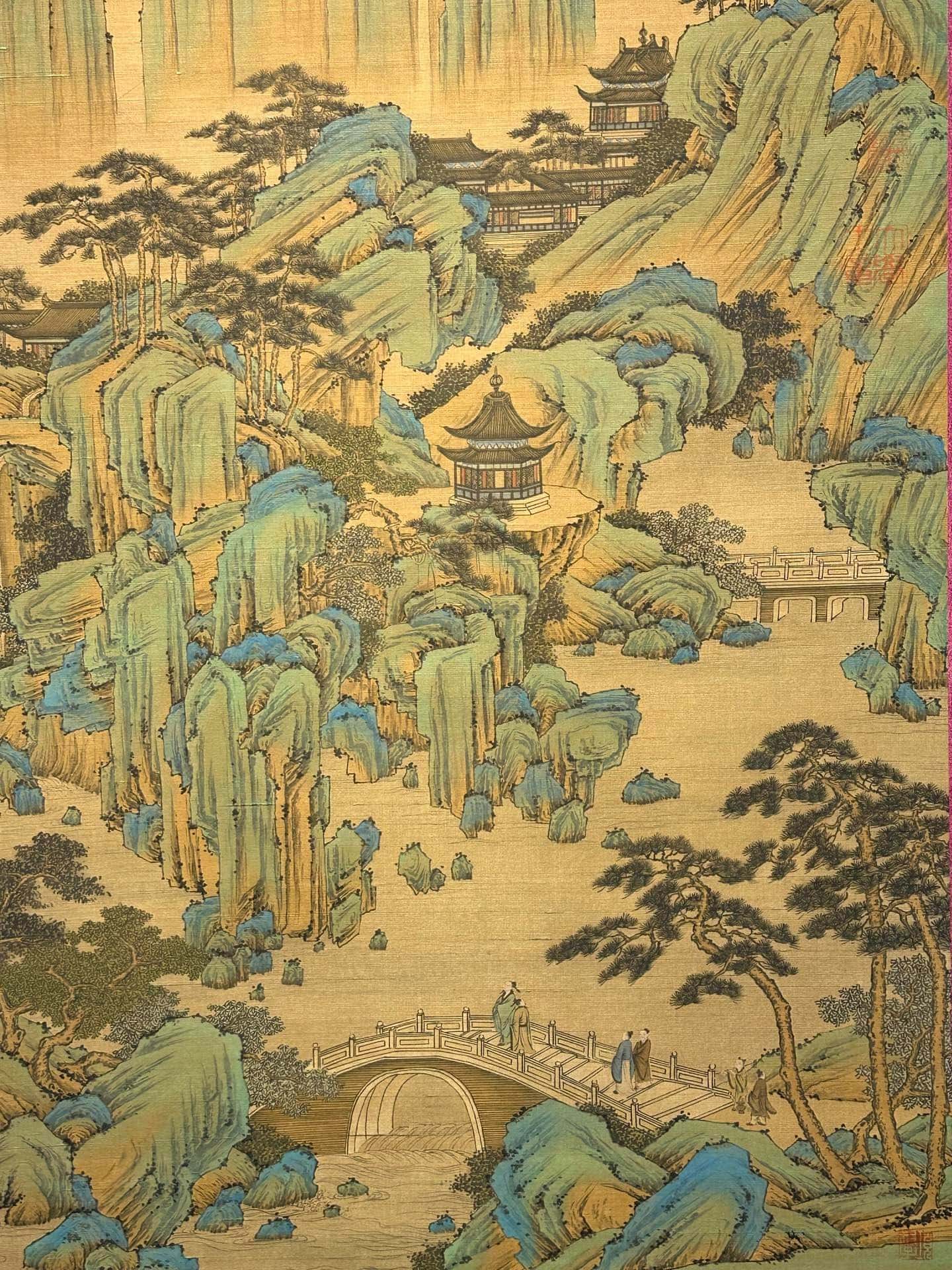 Chinese scroll painting Qing Shi Huang Ying Zheng
