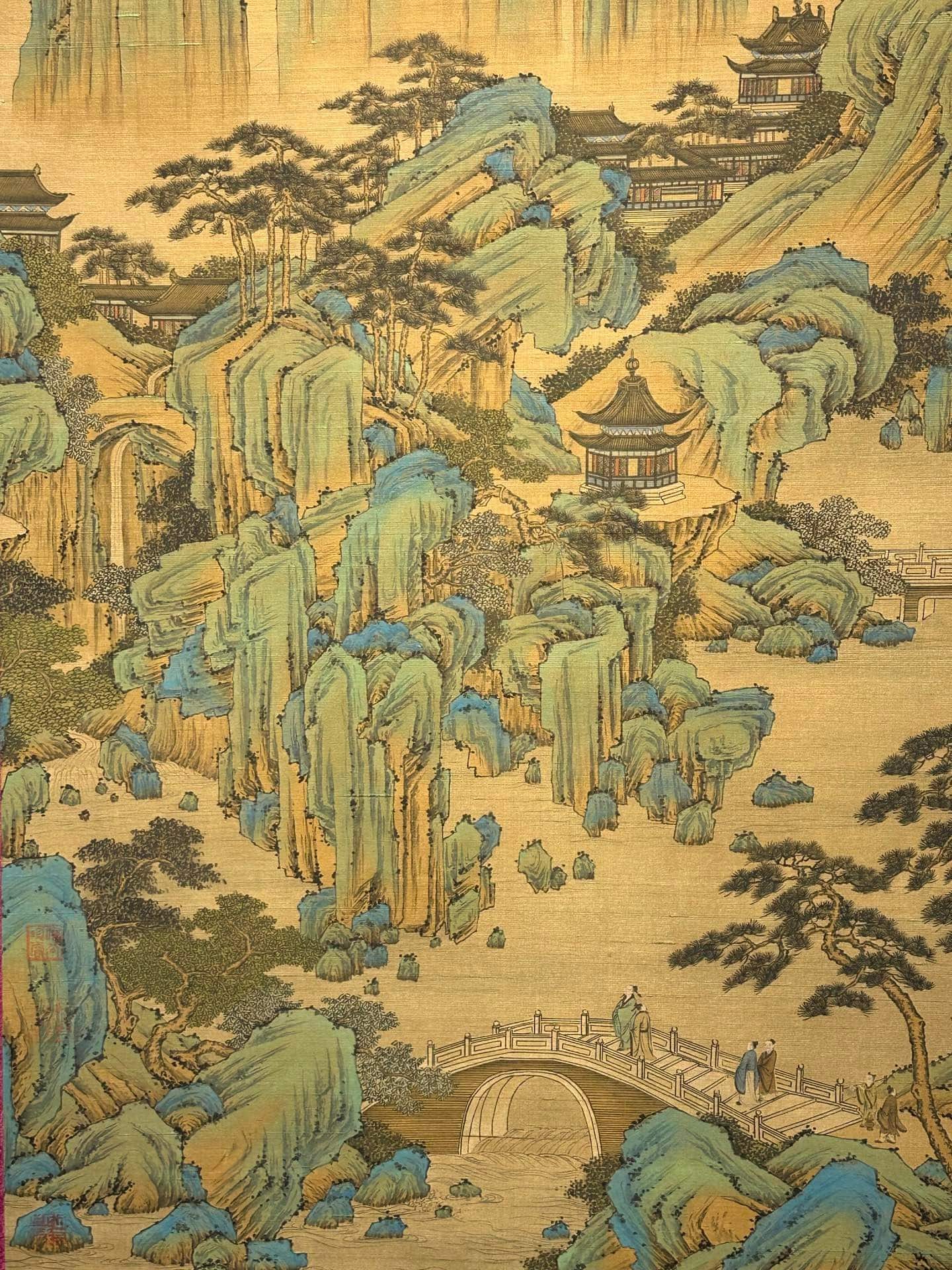 Chinese scroll painting Qing Shi Huang Ying Zheng