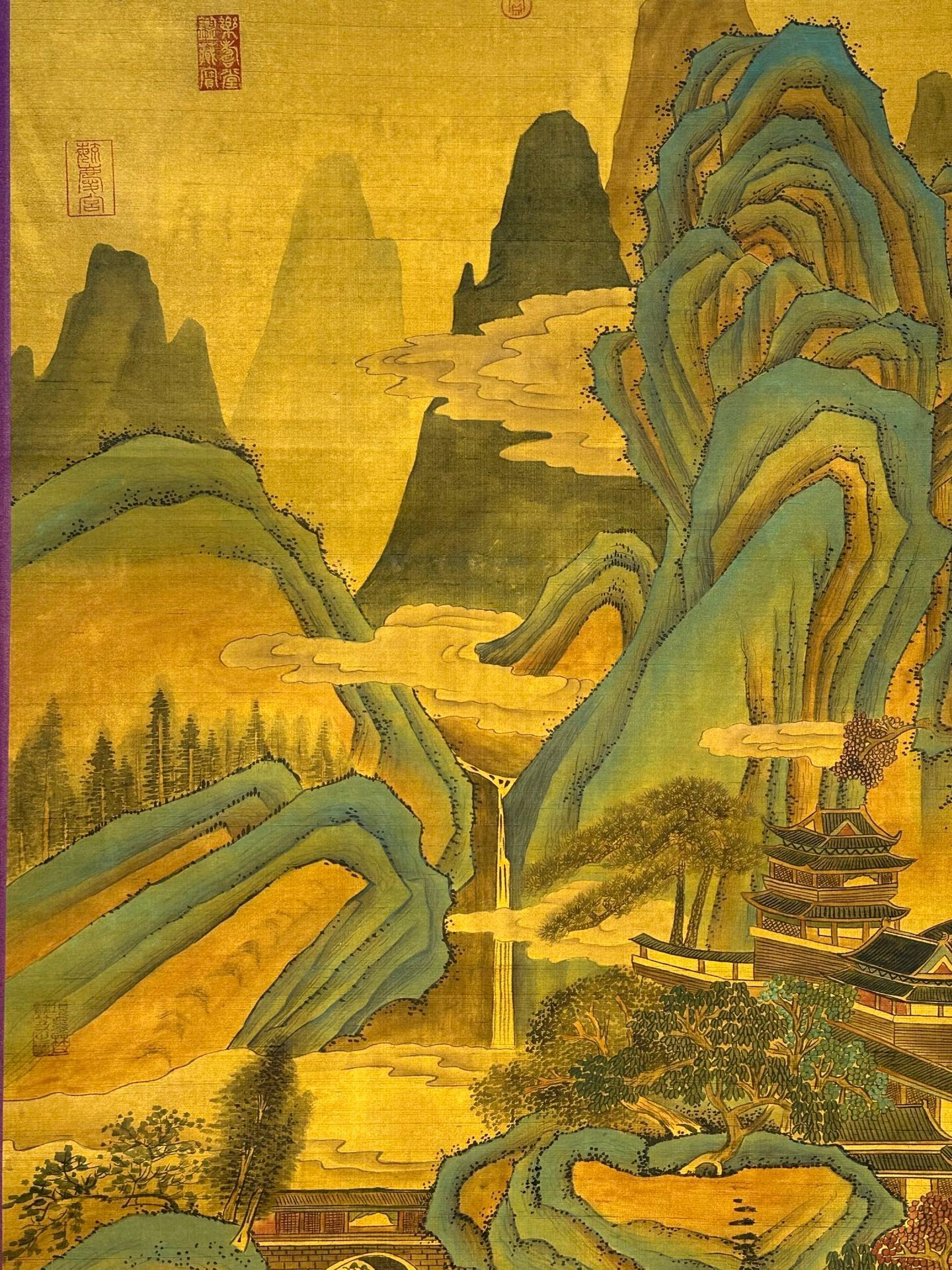 Chinese scroll painting Qing Shi Huang Ying Zheng