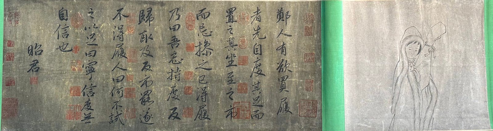 Chinese scroll painting Wang Zhaojun