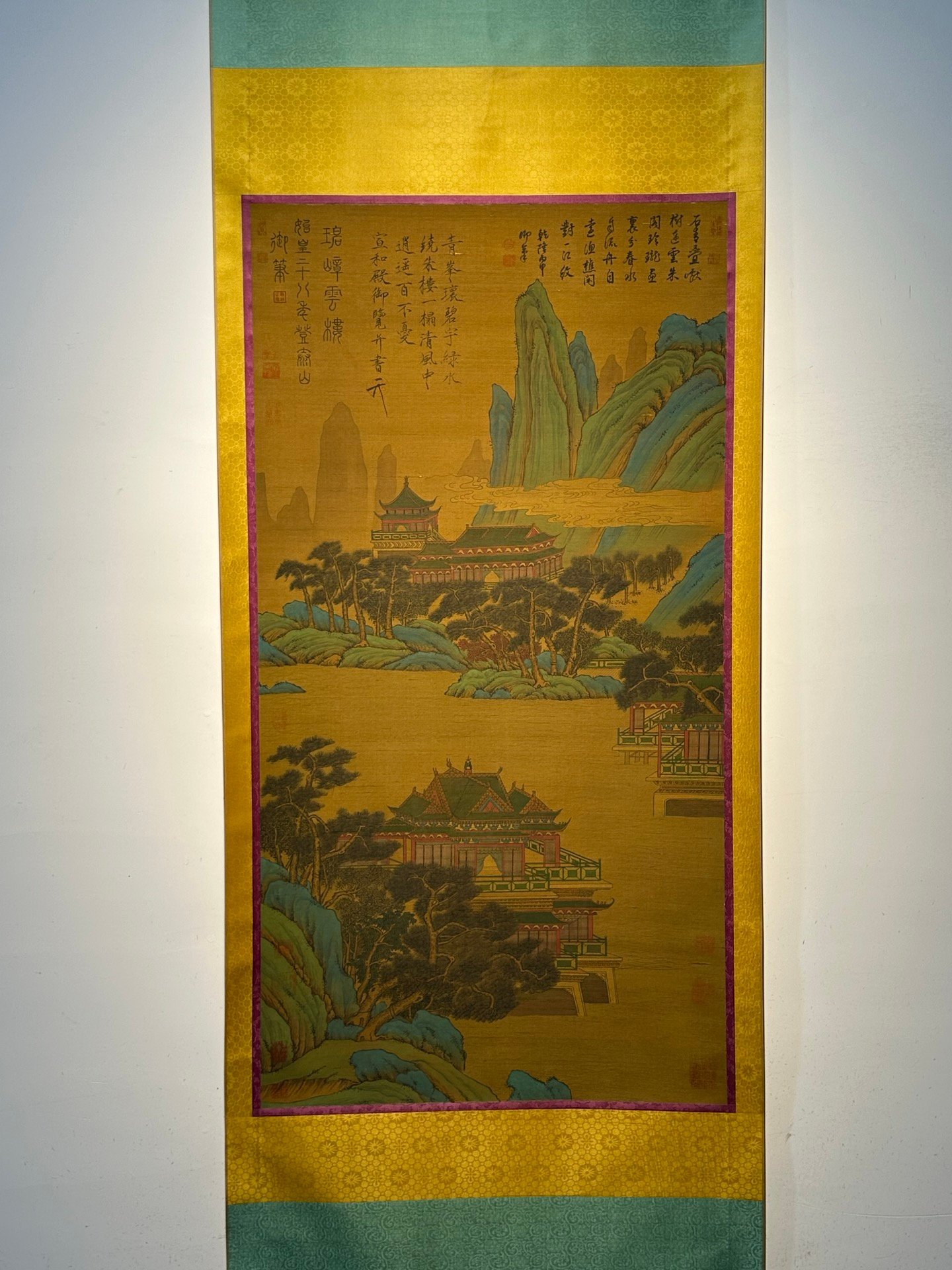 Chinese scroll painting QingShi Huang Ying Zheng