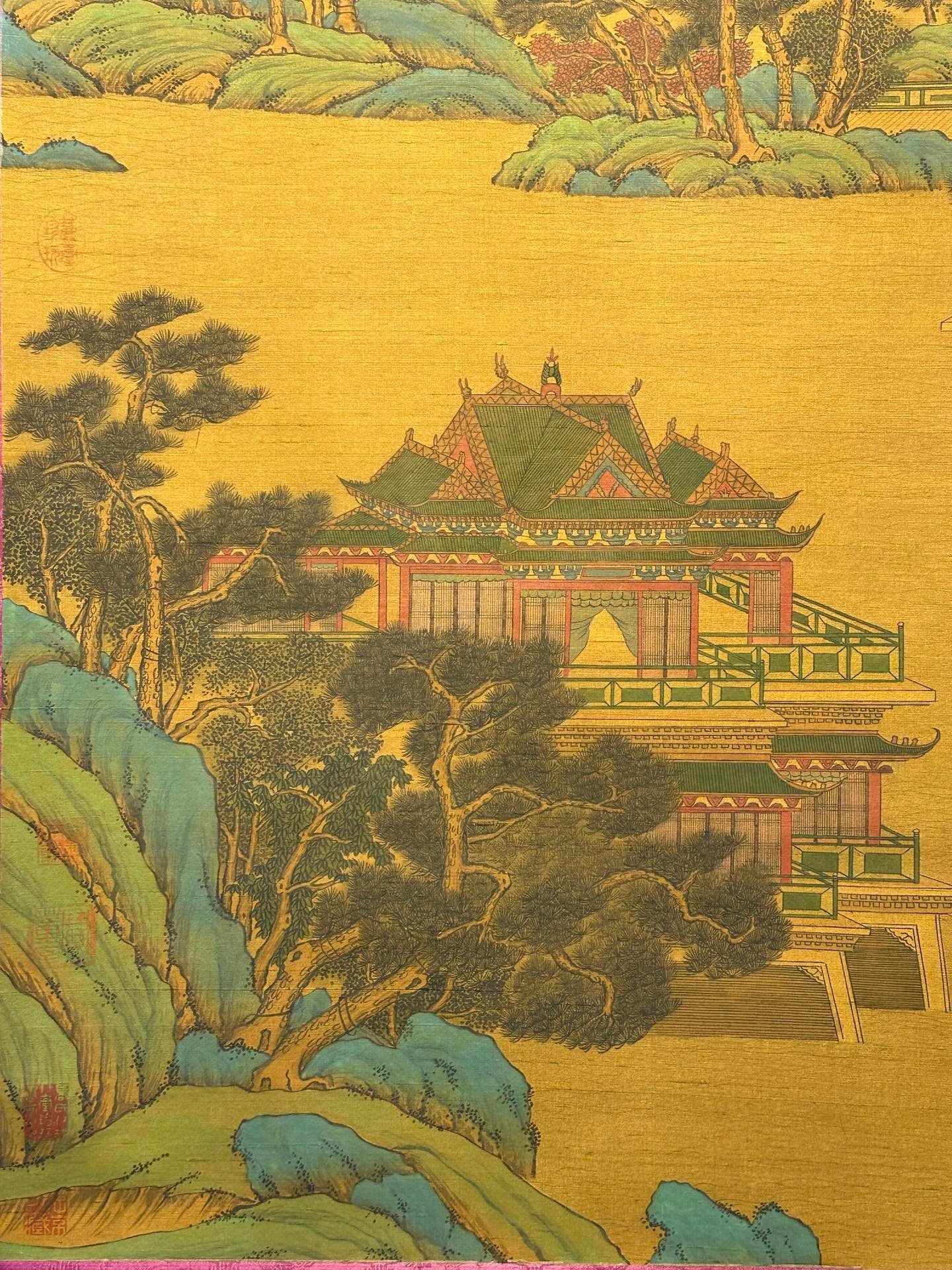 Chinese scroll painting QingShi Huang Ying Zheng