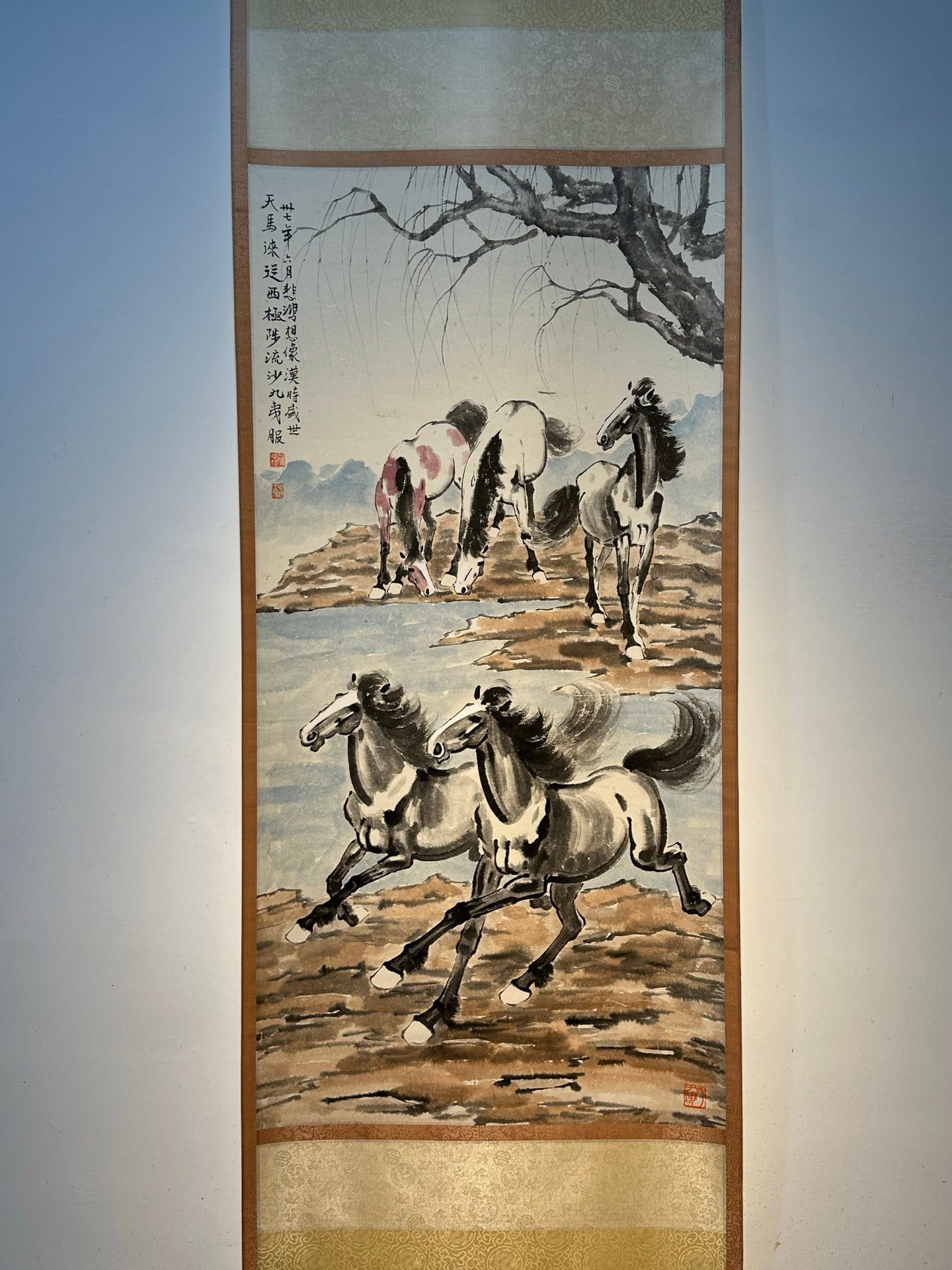 Chinese scroll painting Xu Beihong