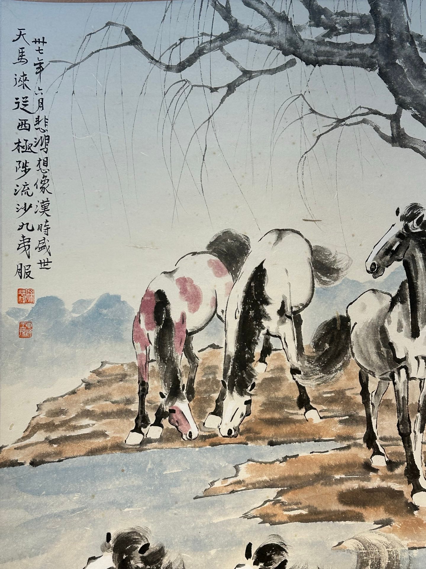 Chinese scroll painting Xu Beihong
