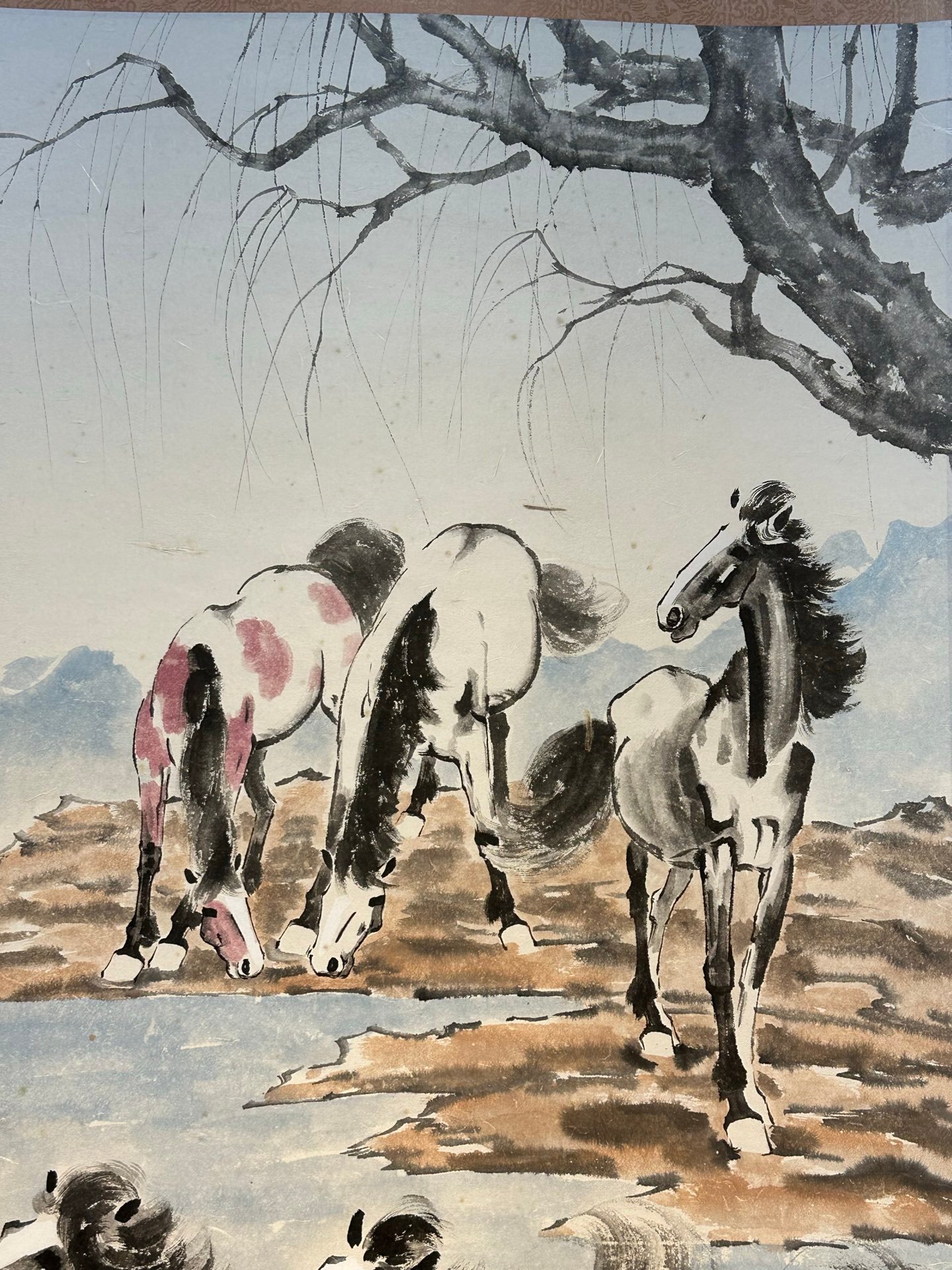 Chinese scroll painting Xu Beihong