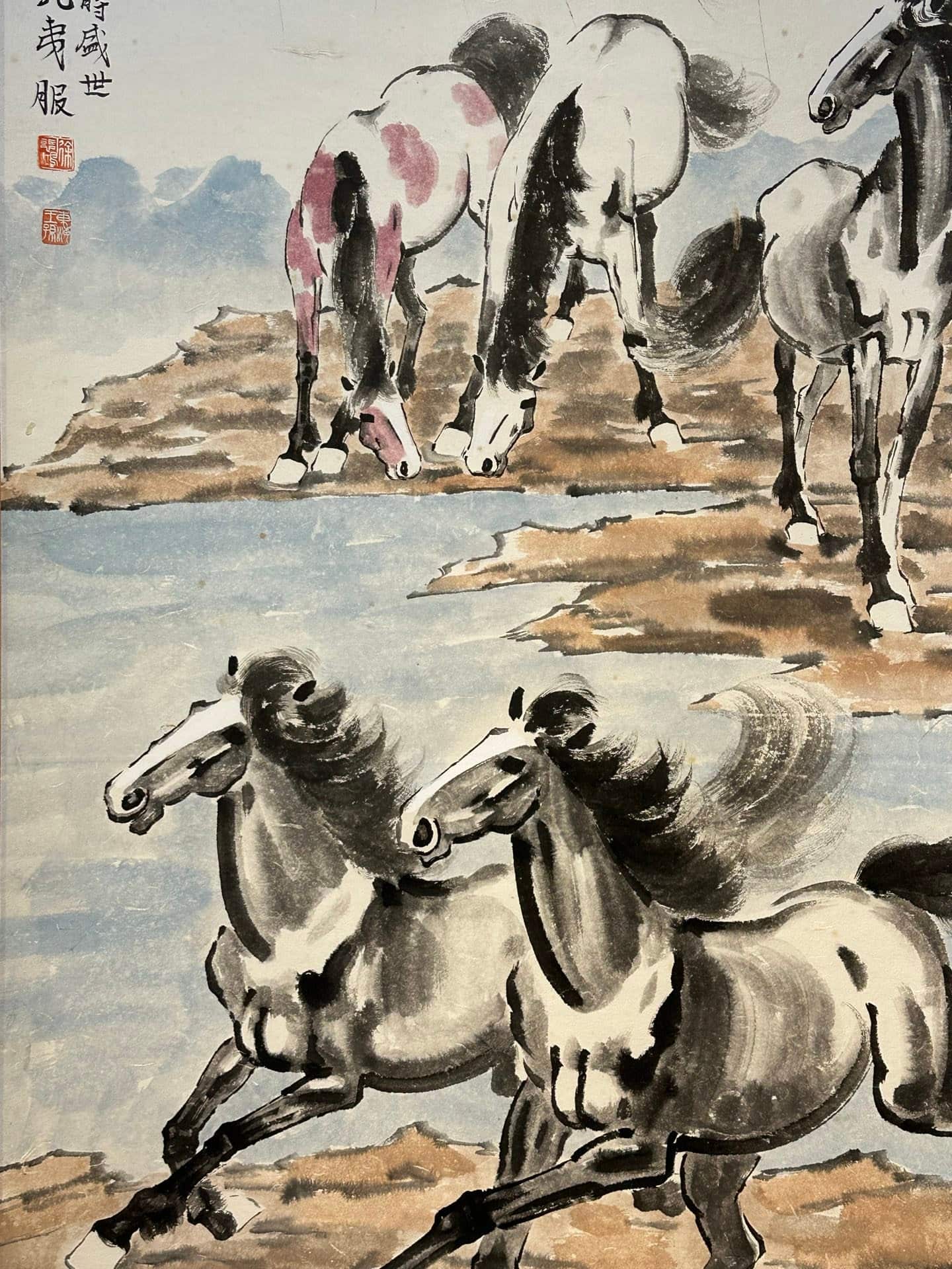 Chinese scroll painting Xu Beihong