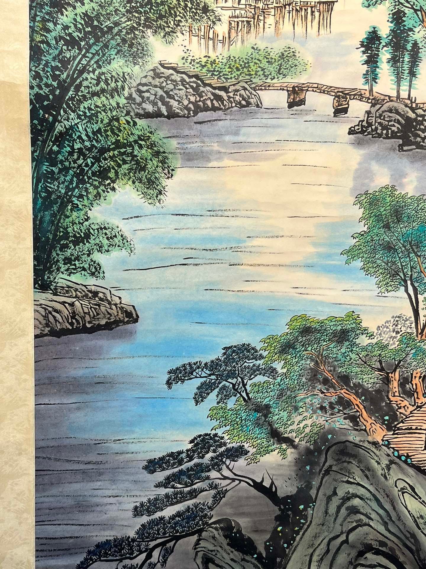 Chinese scroll painting Zeng Gang
