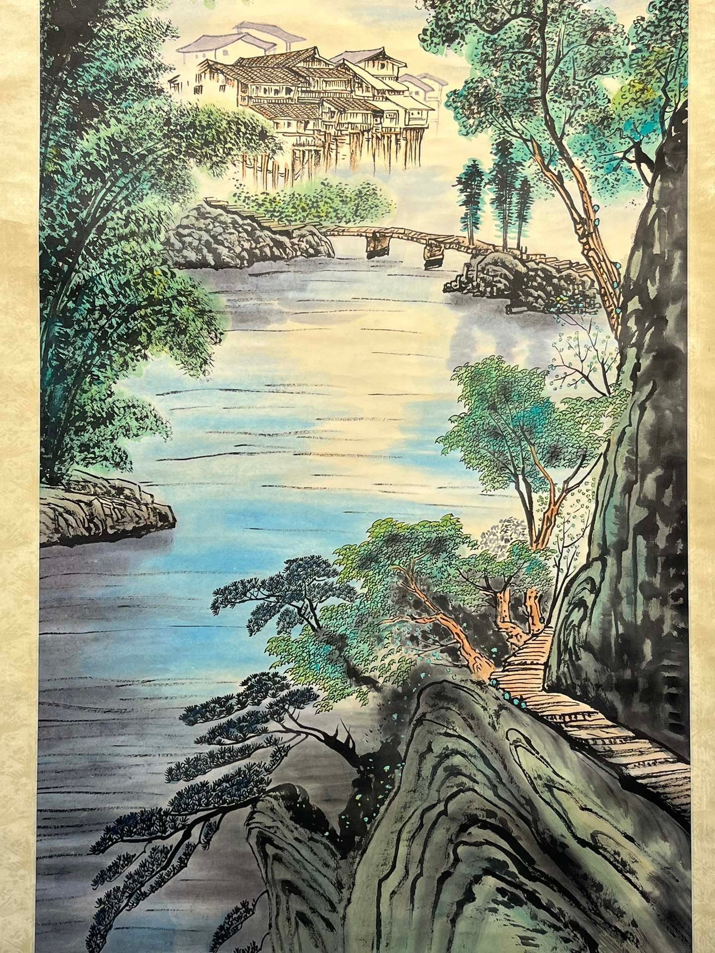 Chinese scroll painting Zeng Gang