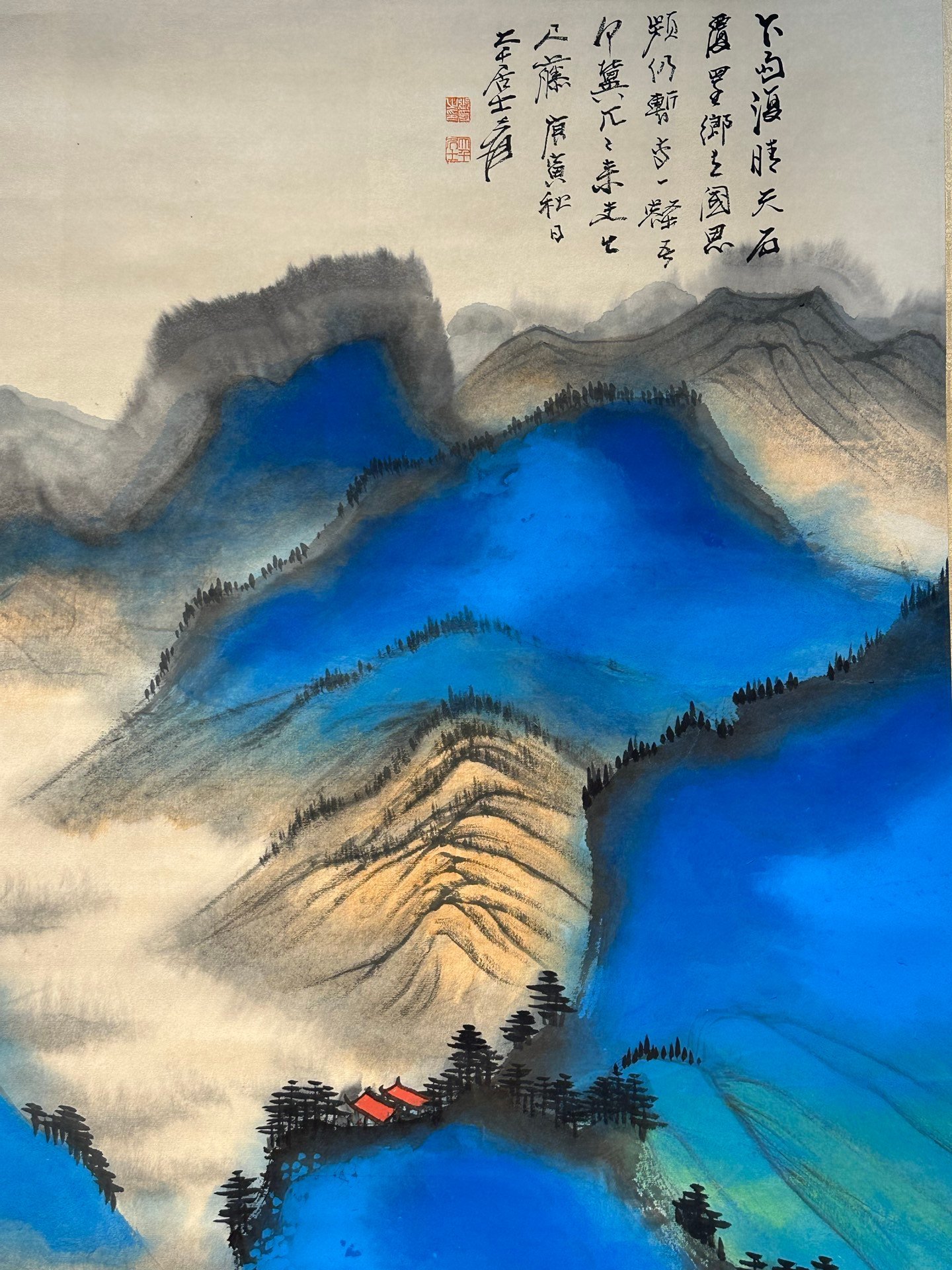 Chinese scroll painting Zhang Daqian