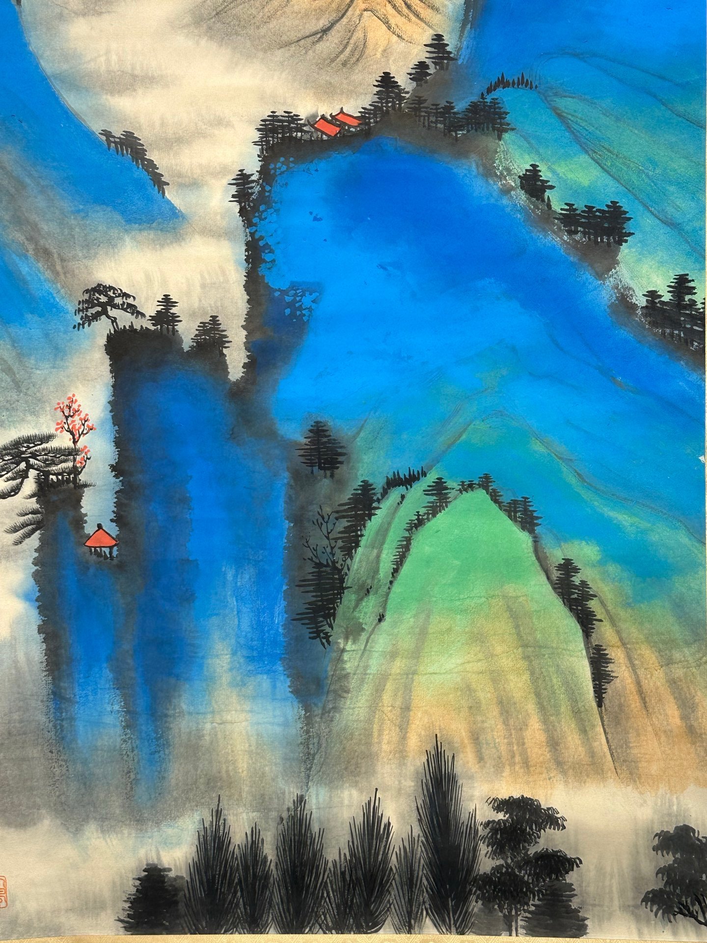 Chinese scroll painting Zhang Daqian